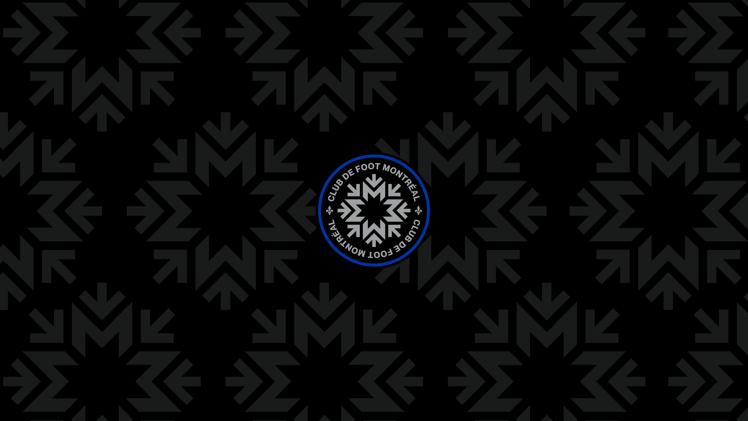 CF Montréal Soccer Logo on Dark Pattern HD Wallpaper