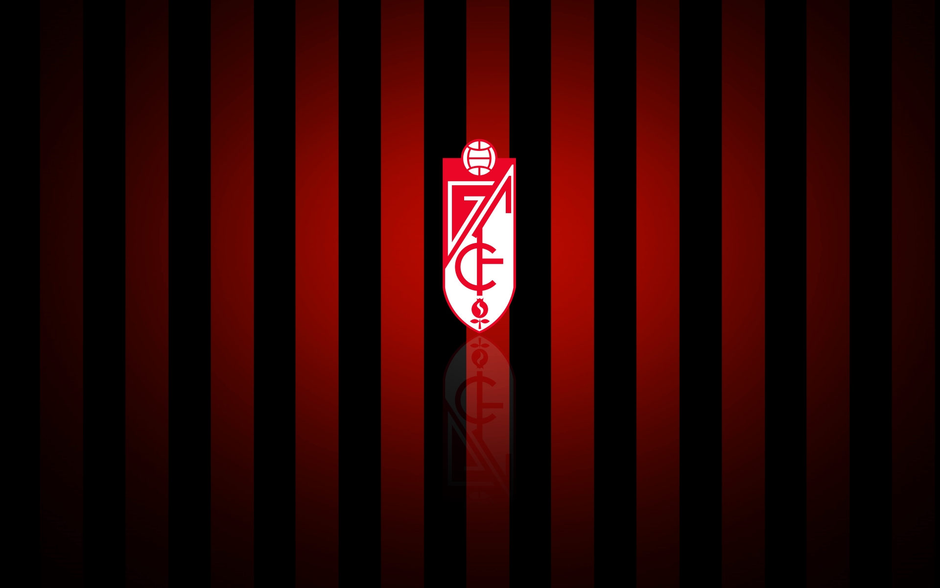 Granada CF Logo Red Black Stripes HD Wallpaper