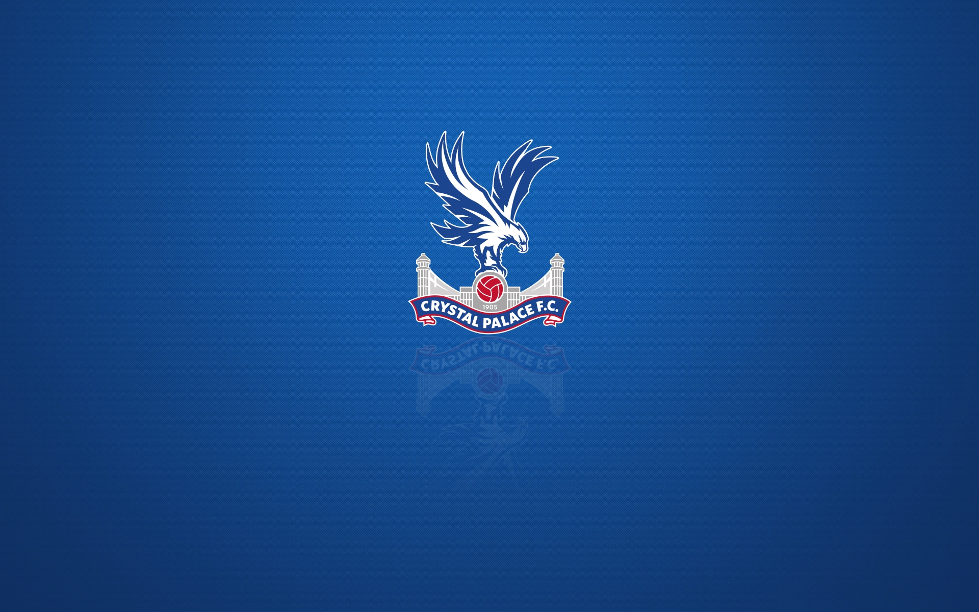 Crystal Palace F.C. Logo on Blue Background HD Wallpaper