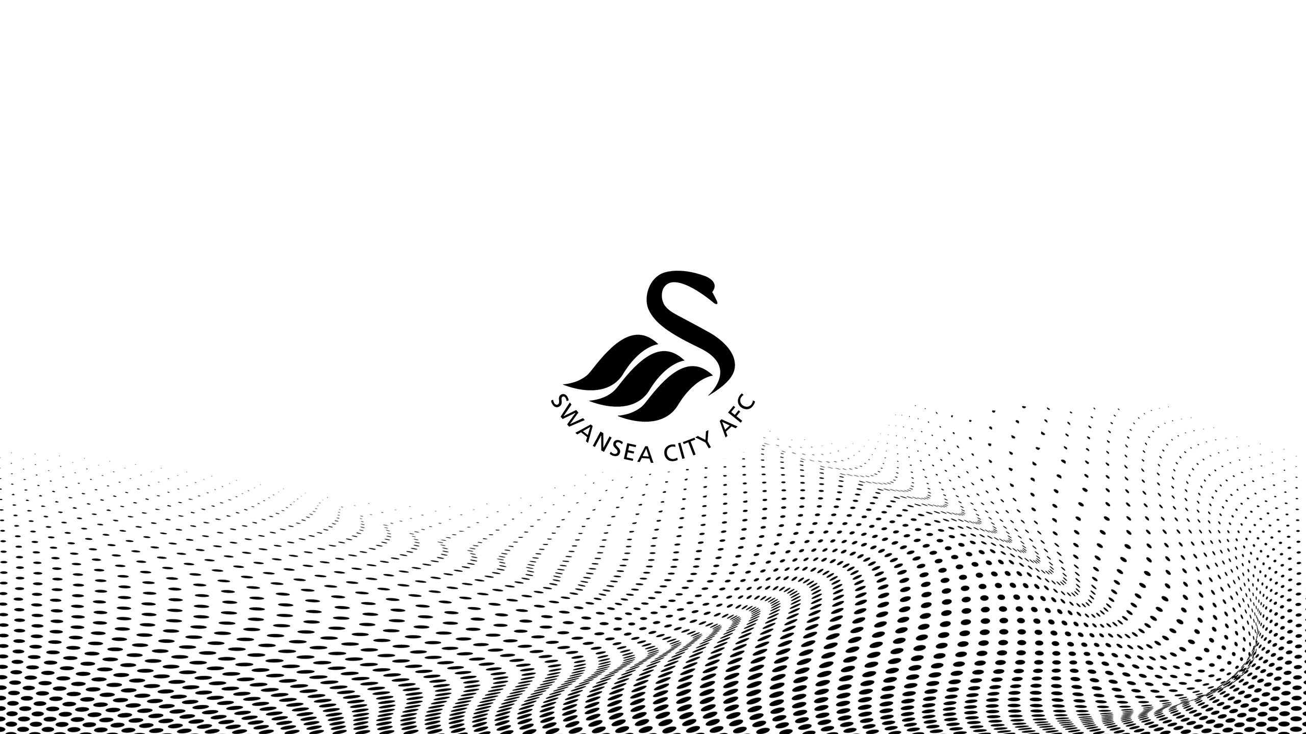 Swansea City AFC logo with abstract dot pattern HD Wallpaper