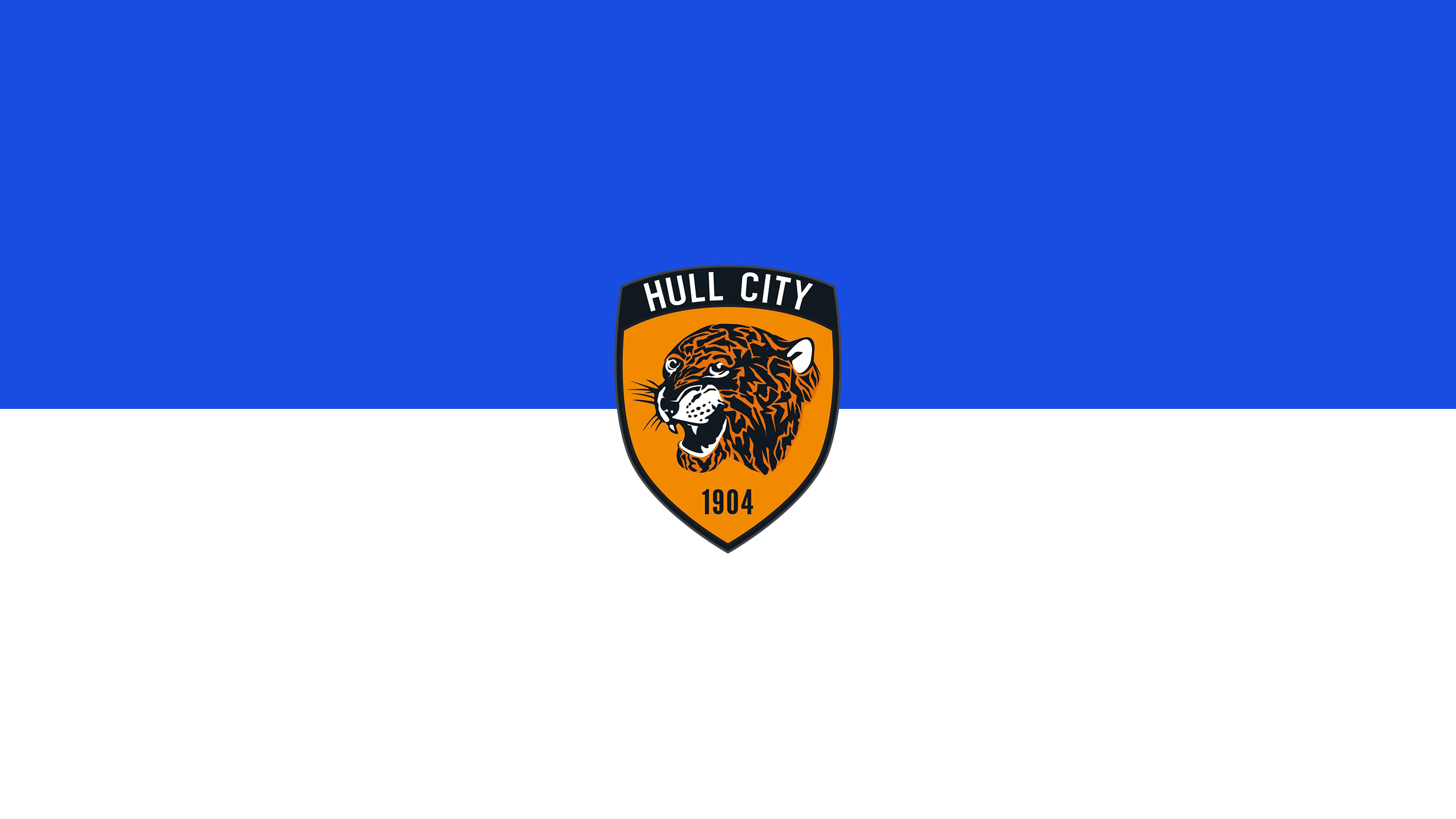 Hull City A.F.C. logo with tiger emblem HD Wallpaper