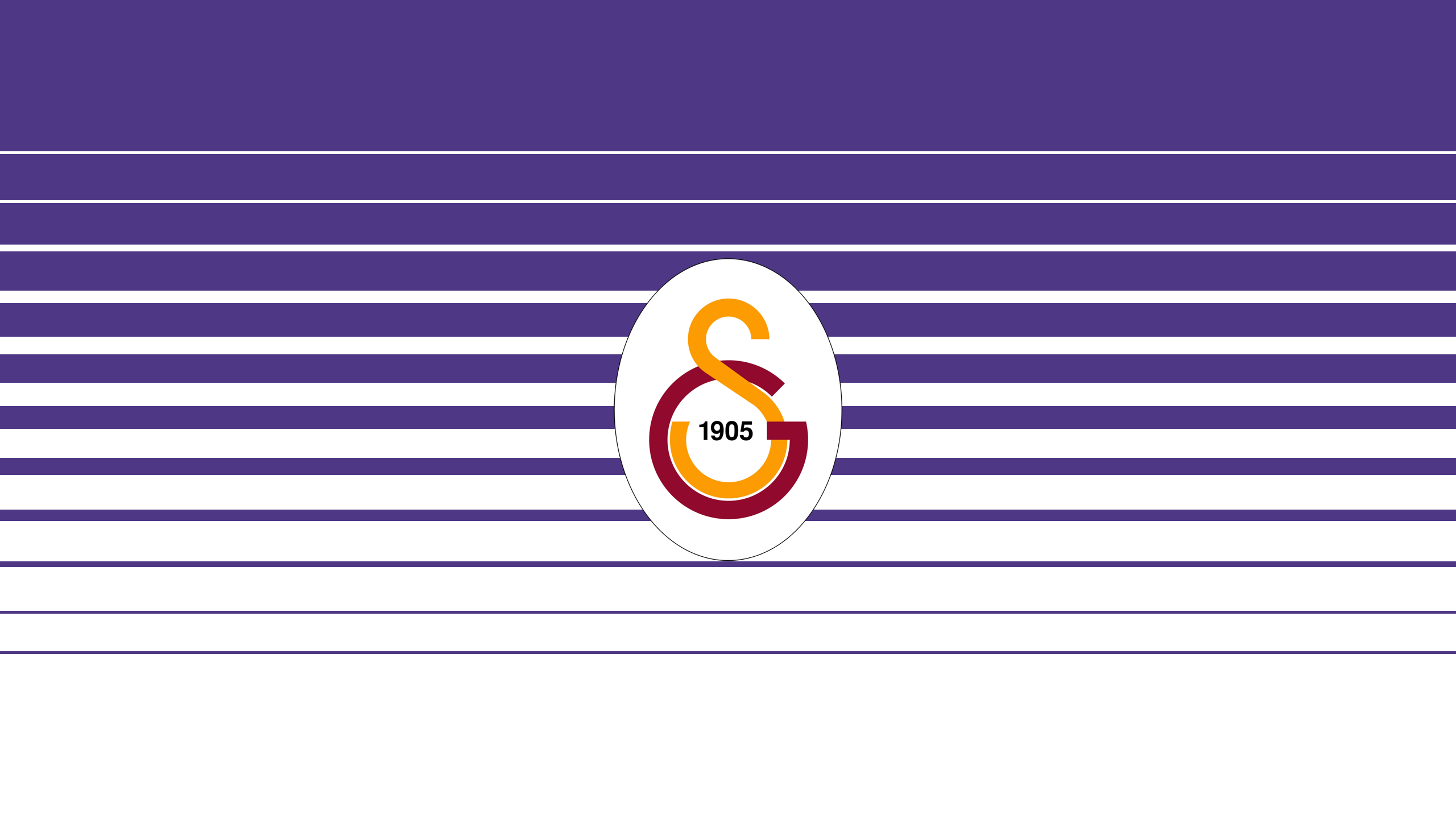 Galatasaray S.K. logo on striped background HD Wallpaper
