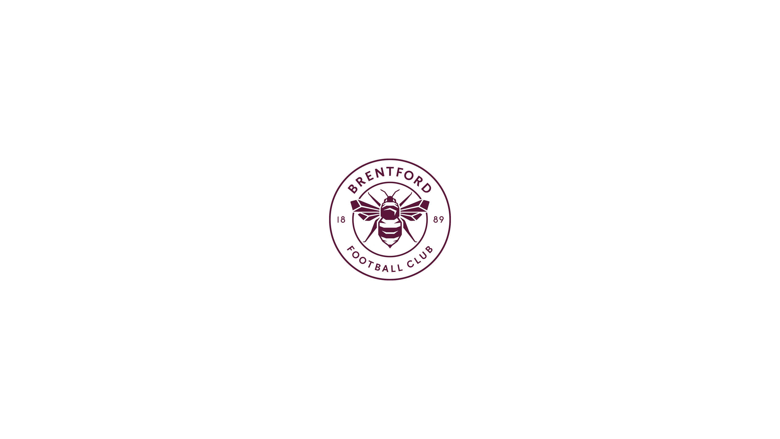 Brentford Football Club emblem with bee logo HD Wallpaper