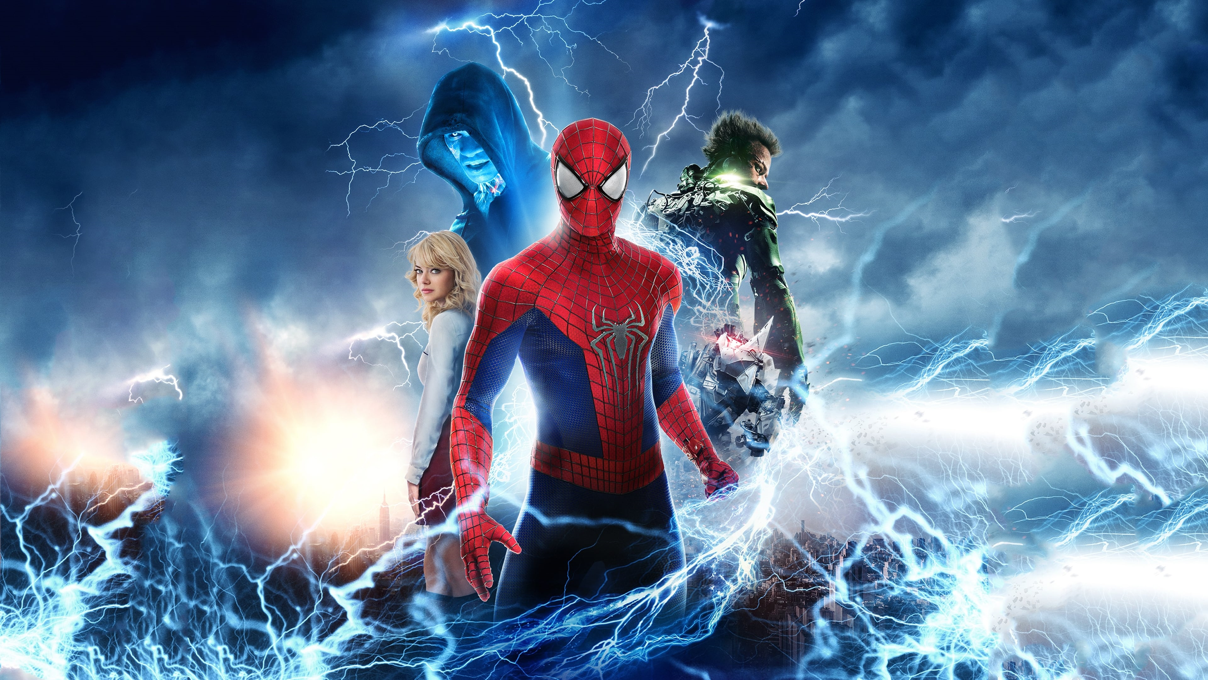 The Amazing Spider-Man 2: Electro, Green Goblin, and Gwen Stacy HD Wallpaper