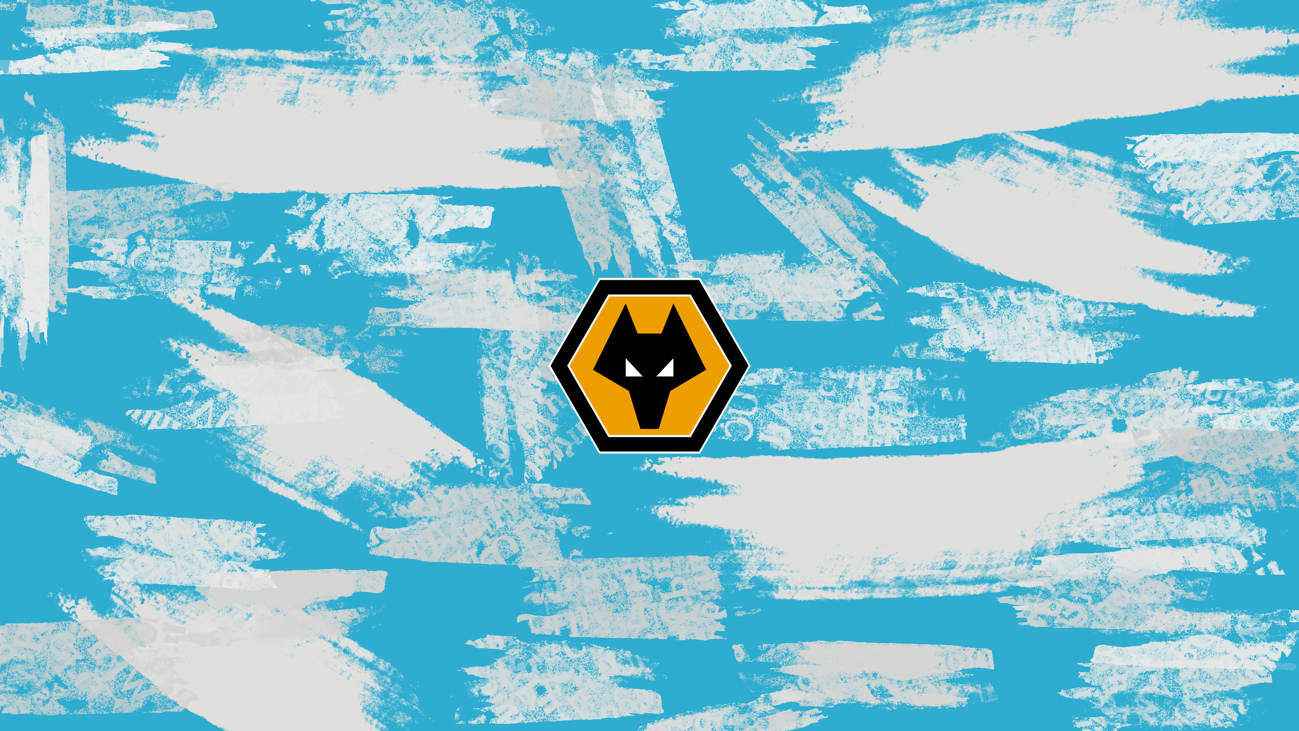 Wolverhampton Wanderers F.C. logo on abstract blue background HD Wallpaper