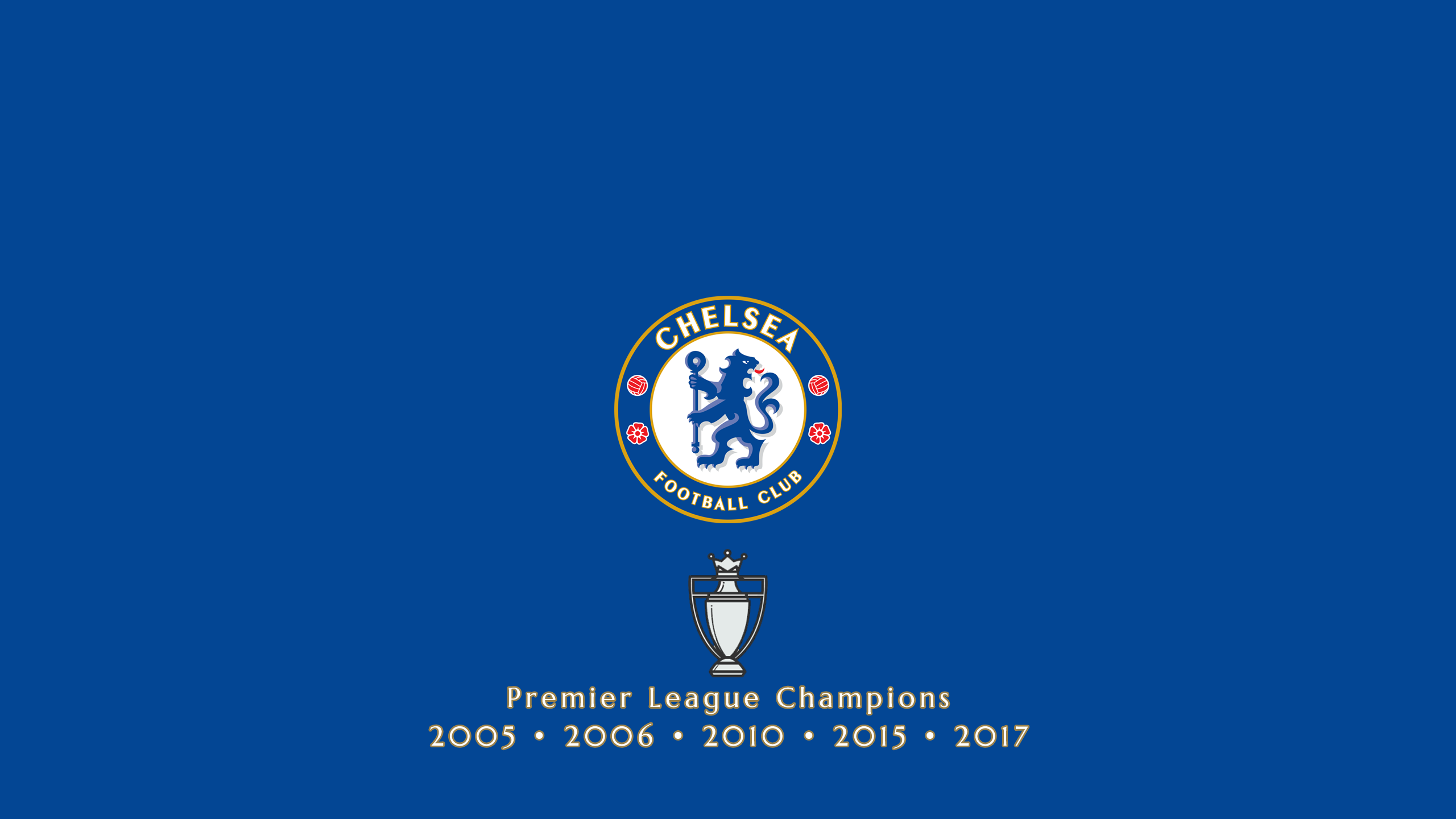 Chelsea FC Premier League Champions 2005-2017 HD Wallpaper