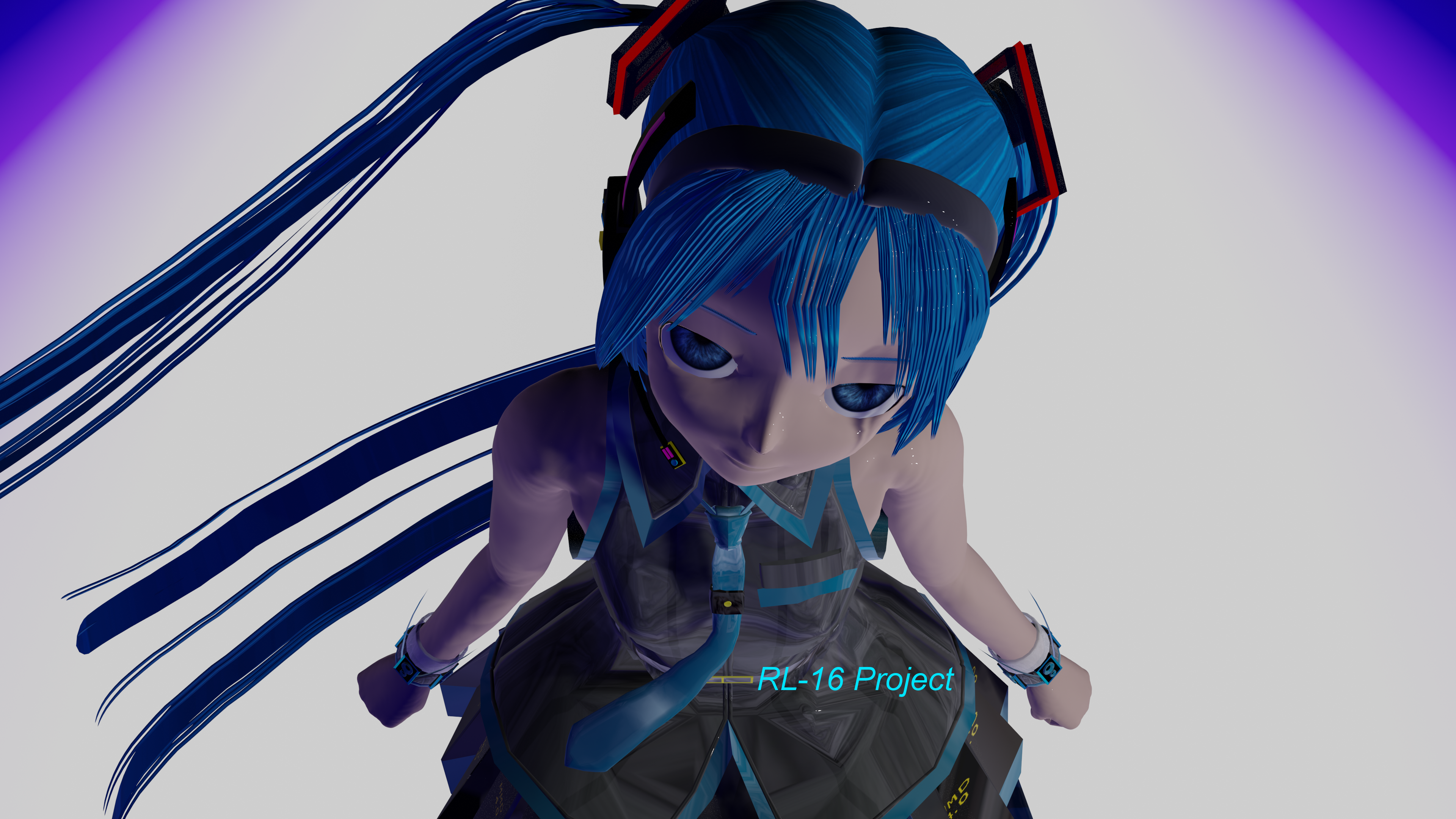Hatsune Miku RL-16 Project Blender 3D HD Wallpaper