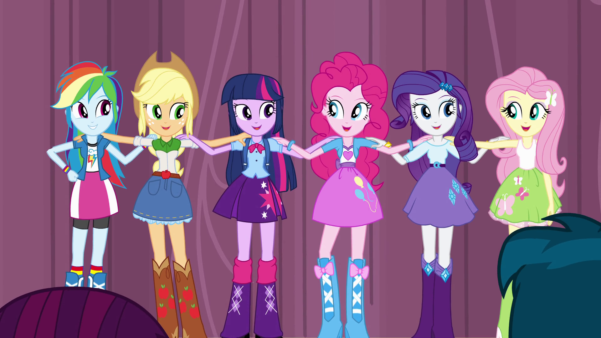 My Little Pony: Equestria Girls holding hands HD Wallpaper