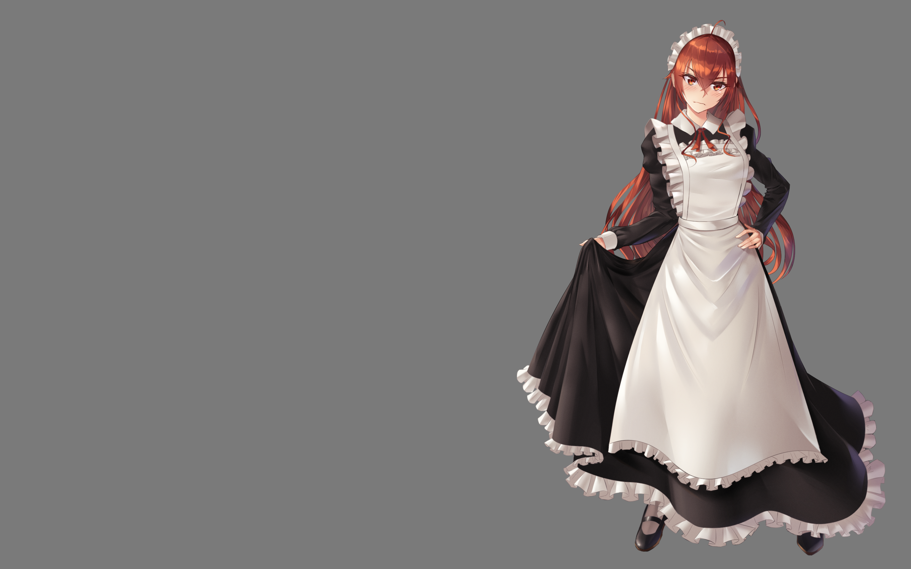 Eris Boreas Greyrat in Maid Outfit HD Wallpaper