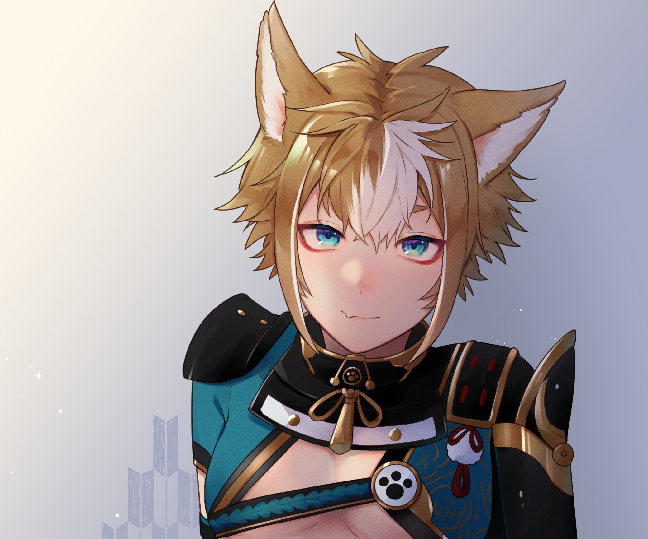 Gorou (Genshin Impact) anime character portrait HD Wallpaper