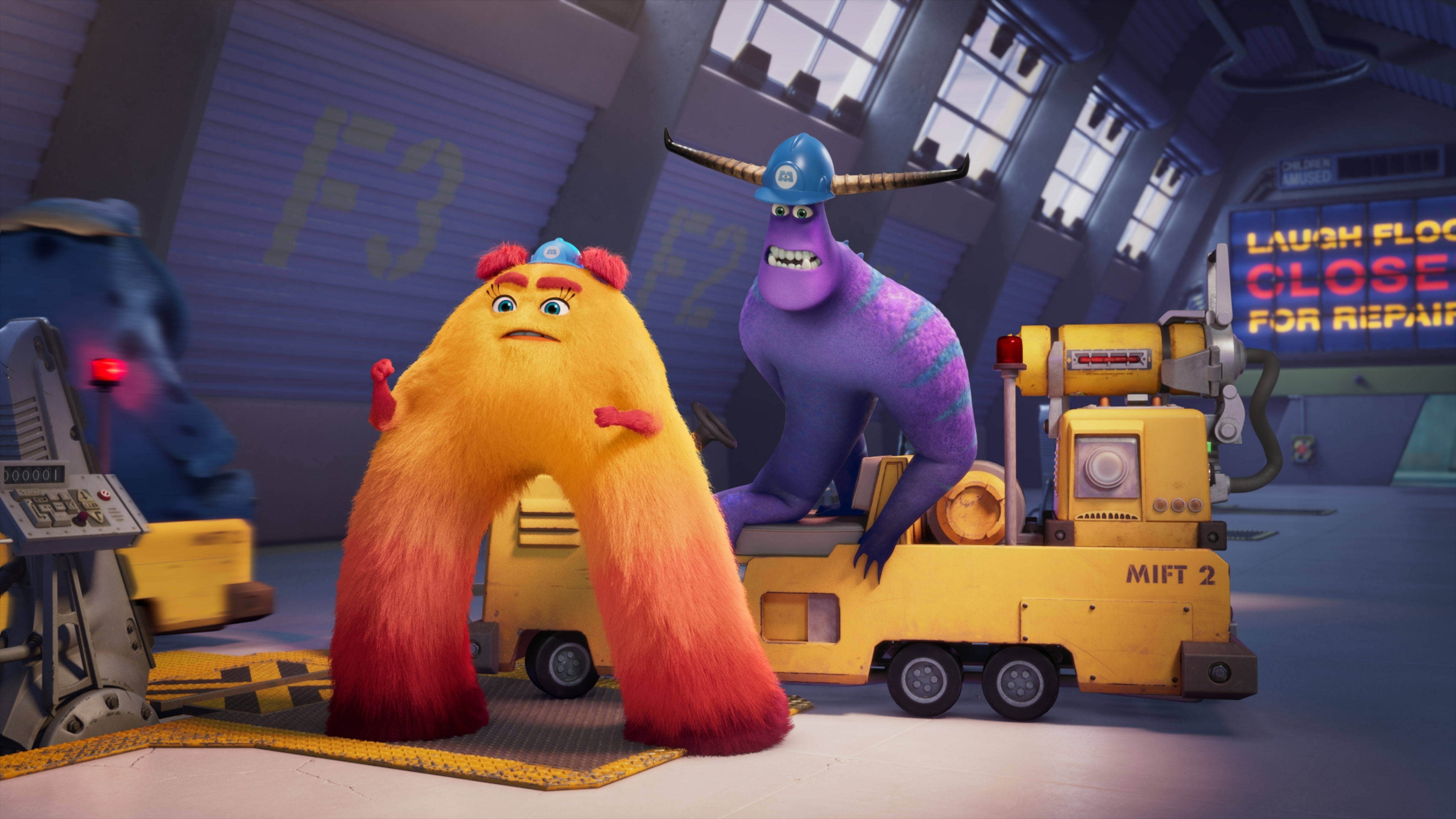 Monsters At Work: Val and Tylor on MIFT 2 HD Wallpaper