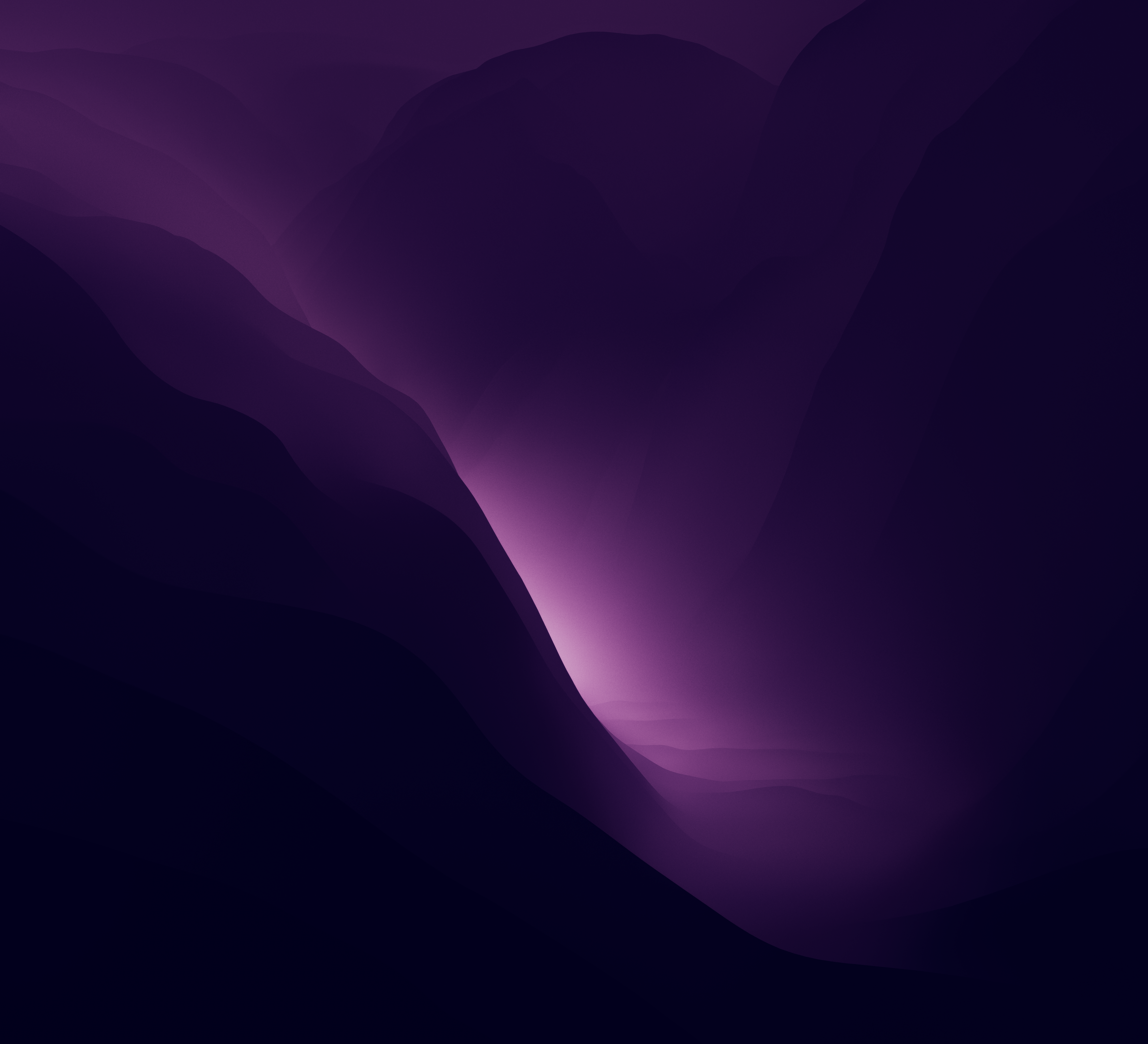 macOS Monterey abstract purple landscape HD Wallpaper