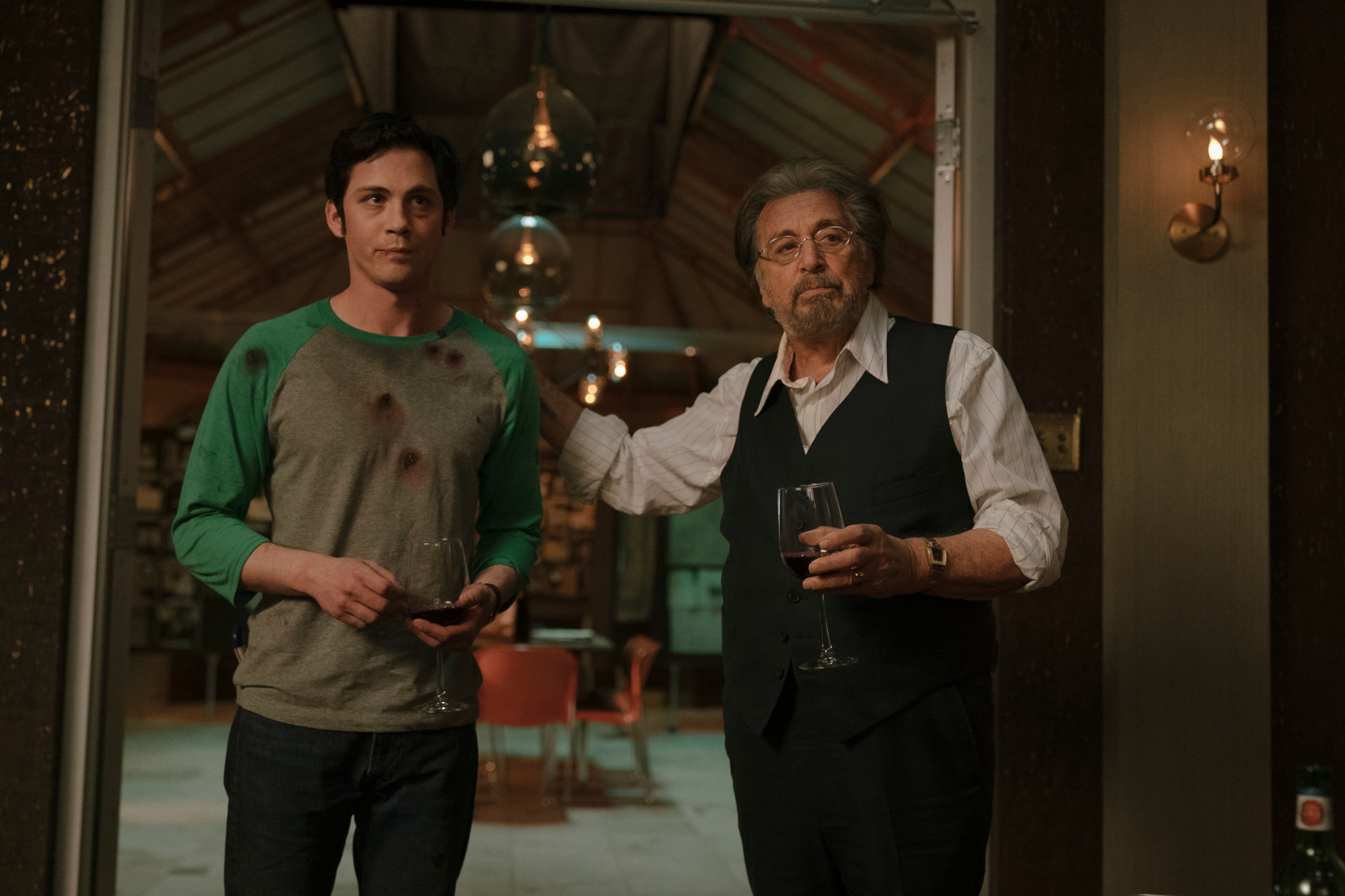 Logan Lerman and Al Pacino in Hunters HD Wallpaper