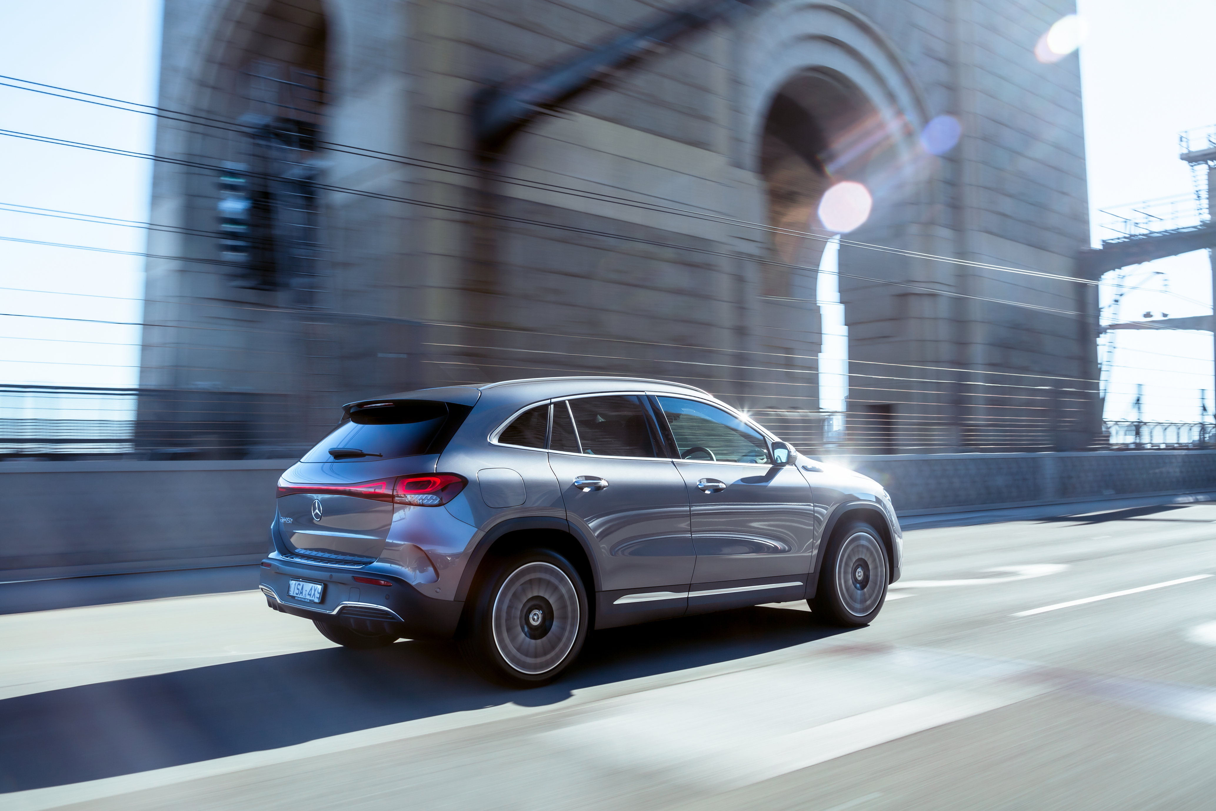 Grey 2021 Mercedes-Benz EQA 250 AMG Line SUV HD Wallpaper