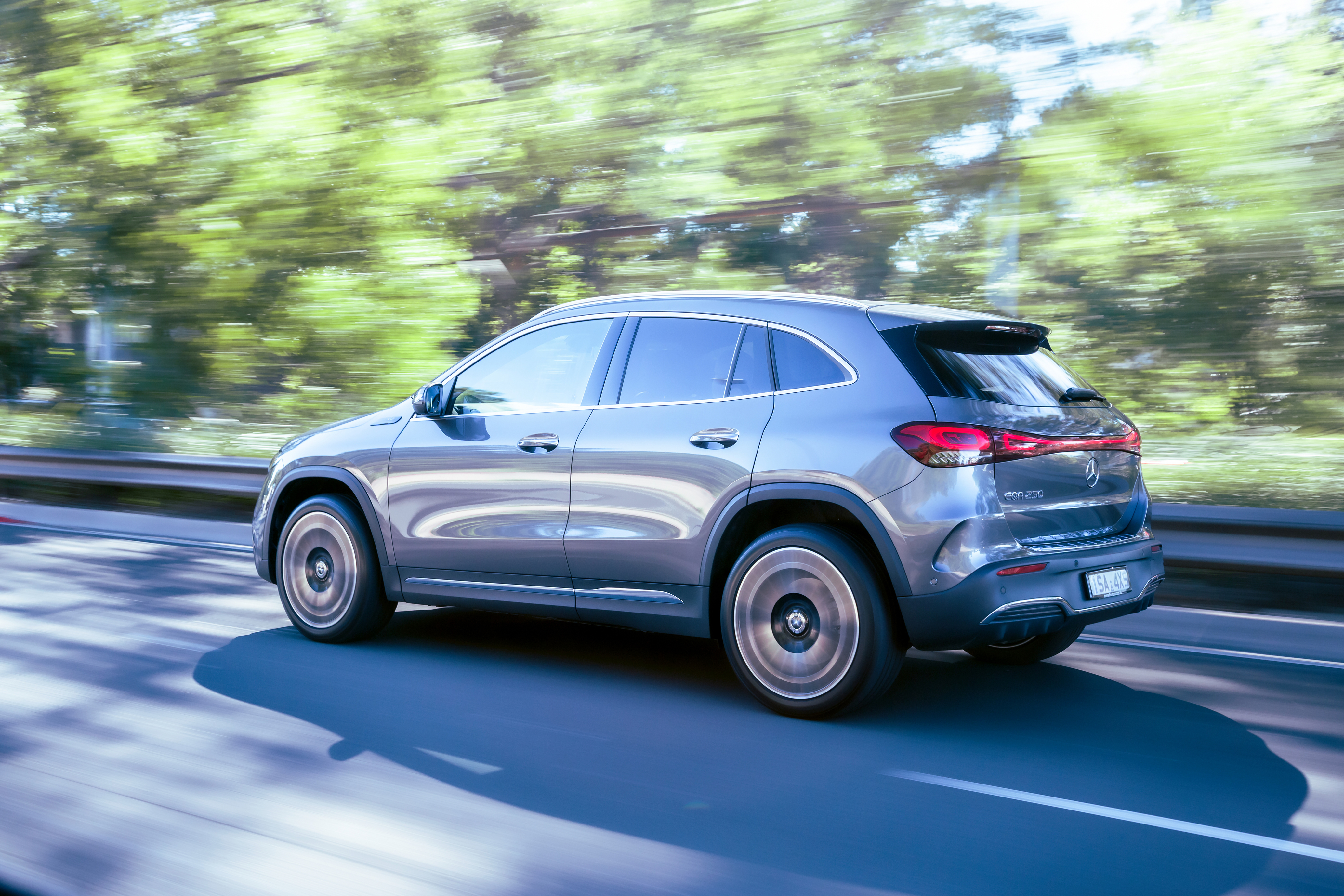 Grey 2021 Mercedes-Benz EQA 250 AMG Line SUV HD Wallpaper
