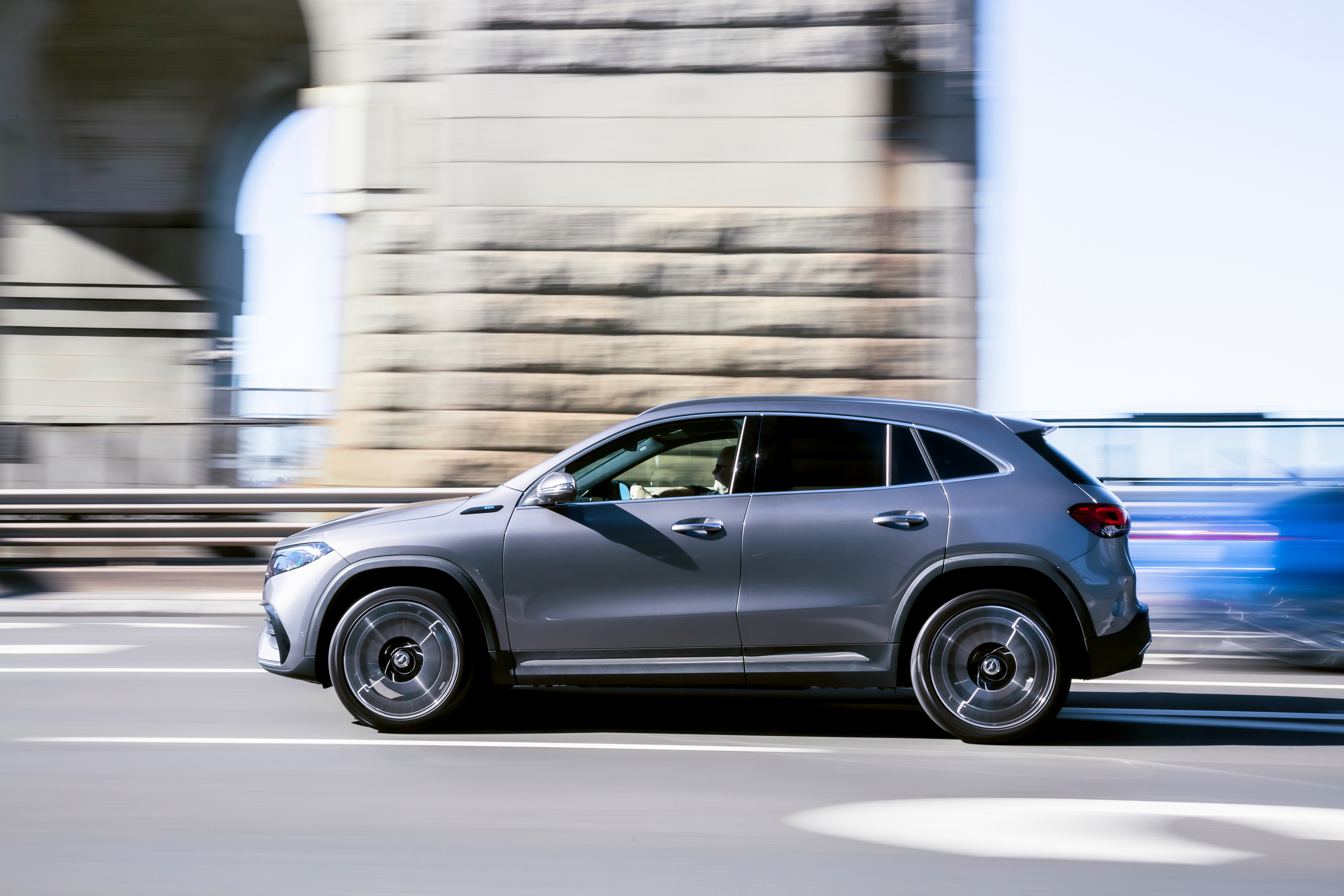 Grey 2021 Mercedes-Benz EQA 250 AMG Line SUV HD Wallpaper
