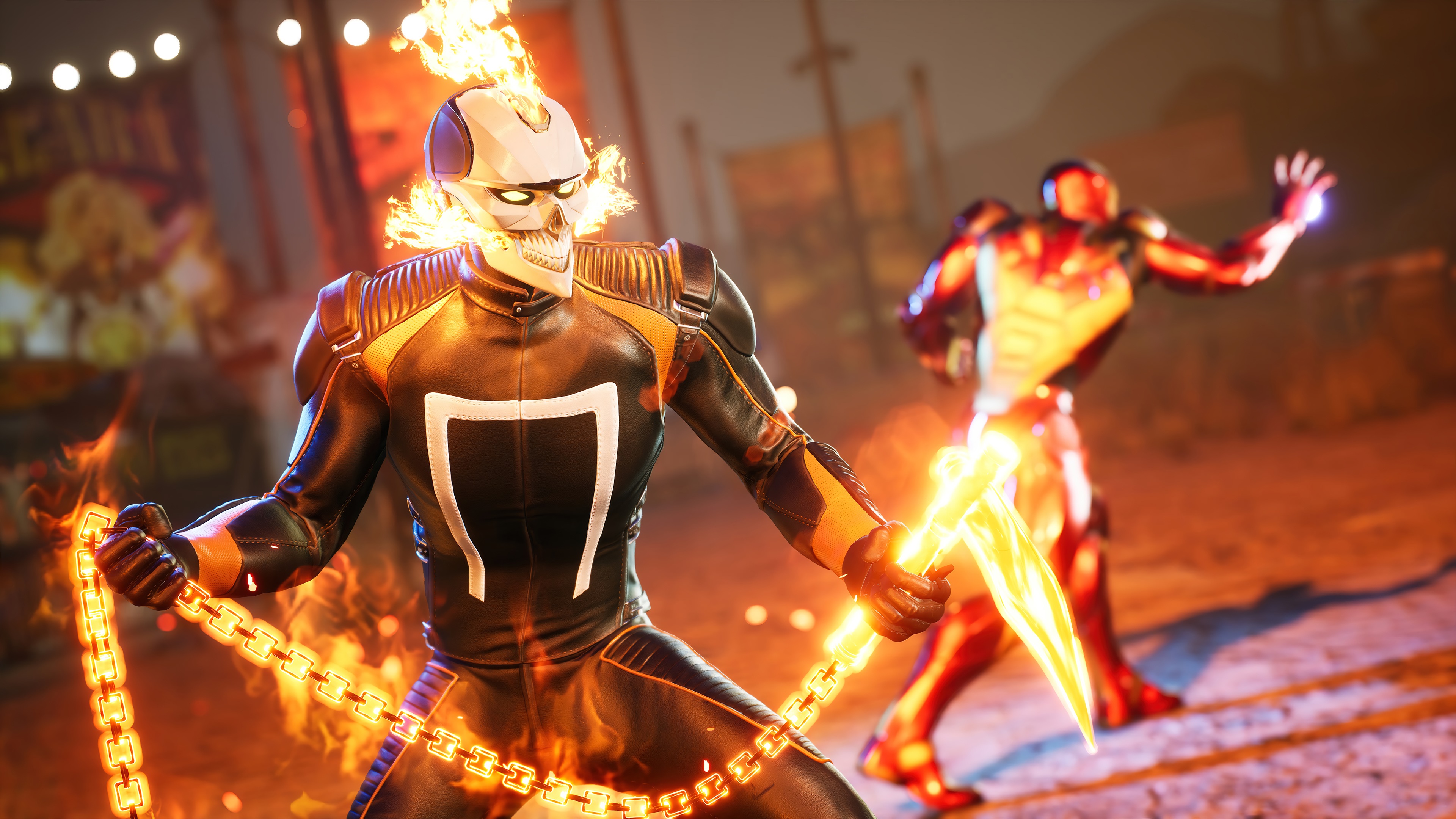 Ghost Rider from Marvel's Midnight Suns 4K HD Wallpaper