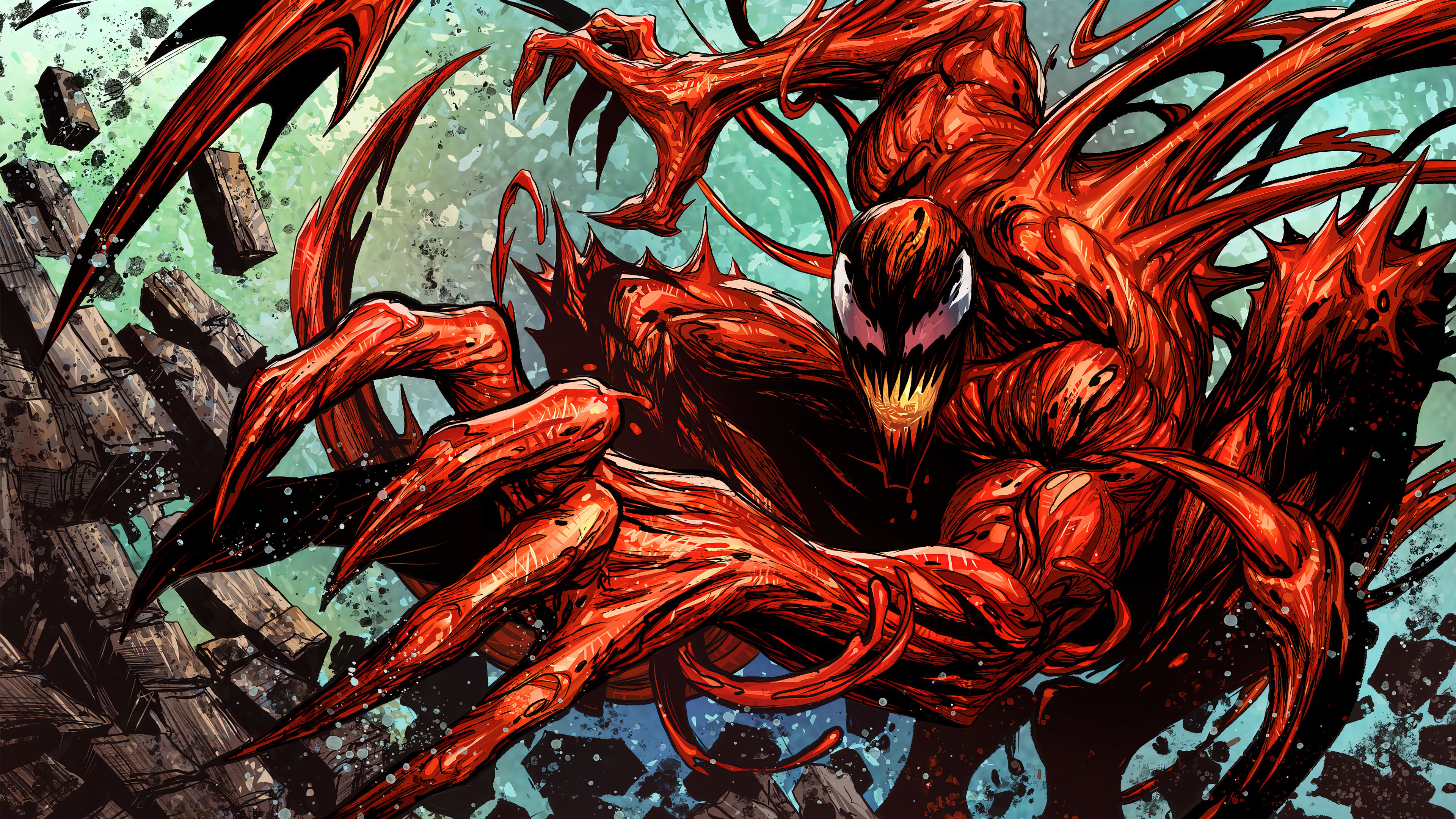 Carnage from Marvel's Maximum Carnage Fortnite Loading Screen 4K HD Wallpaper