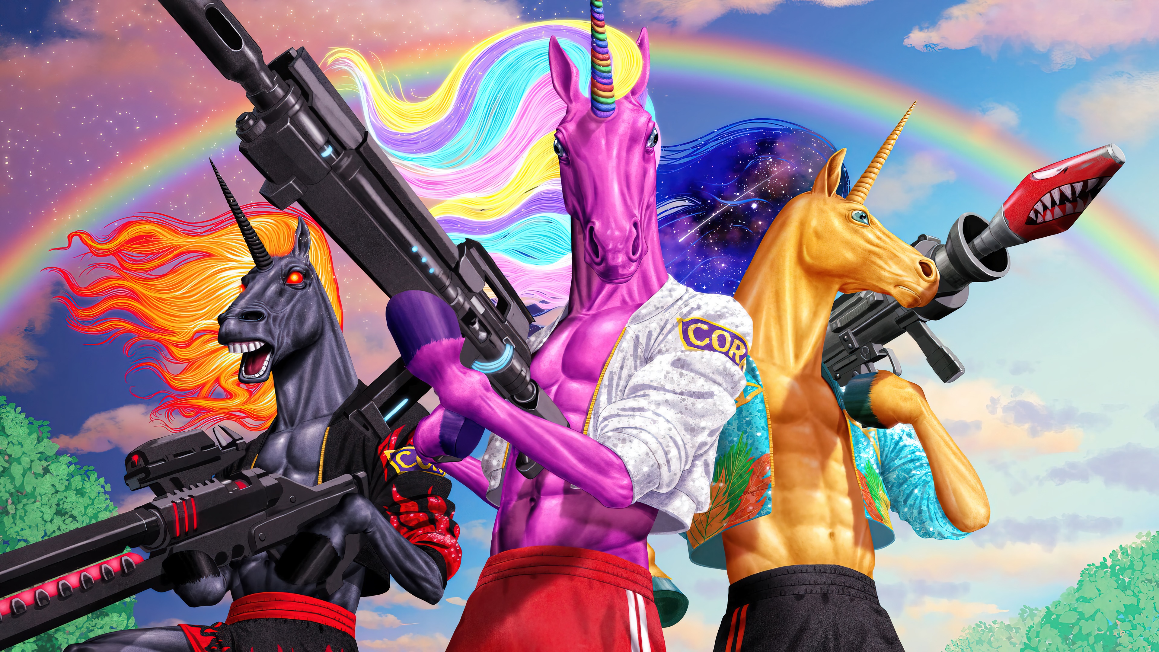 Fabio Sparklemane and allies from Fortnite HD Wallpaper