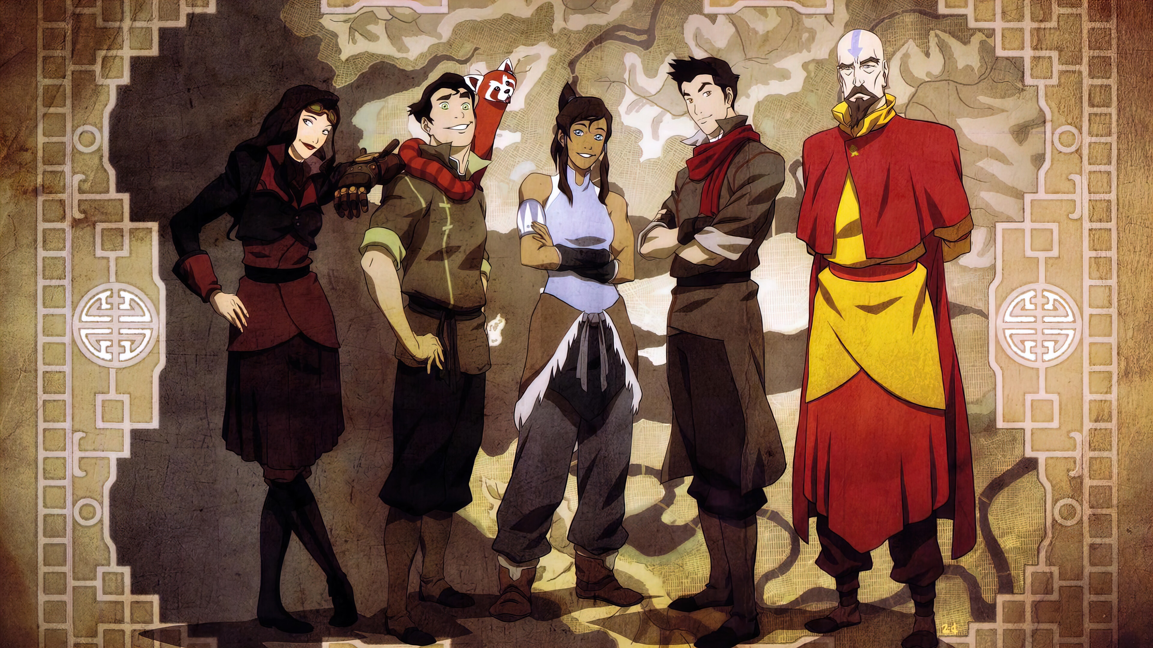 The Legend of Korra Characters HD Wallpaper