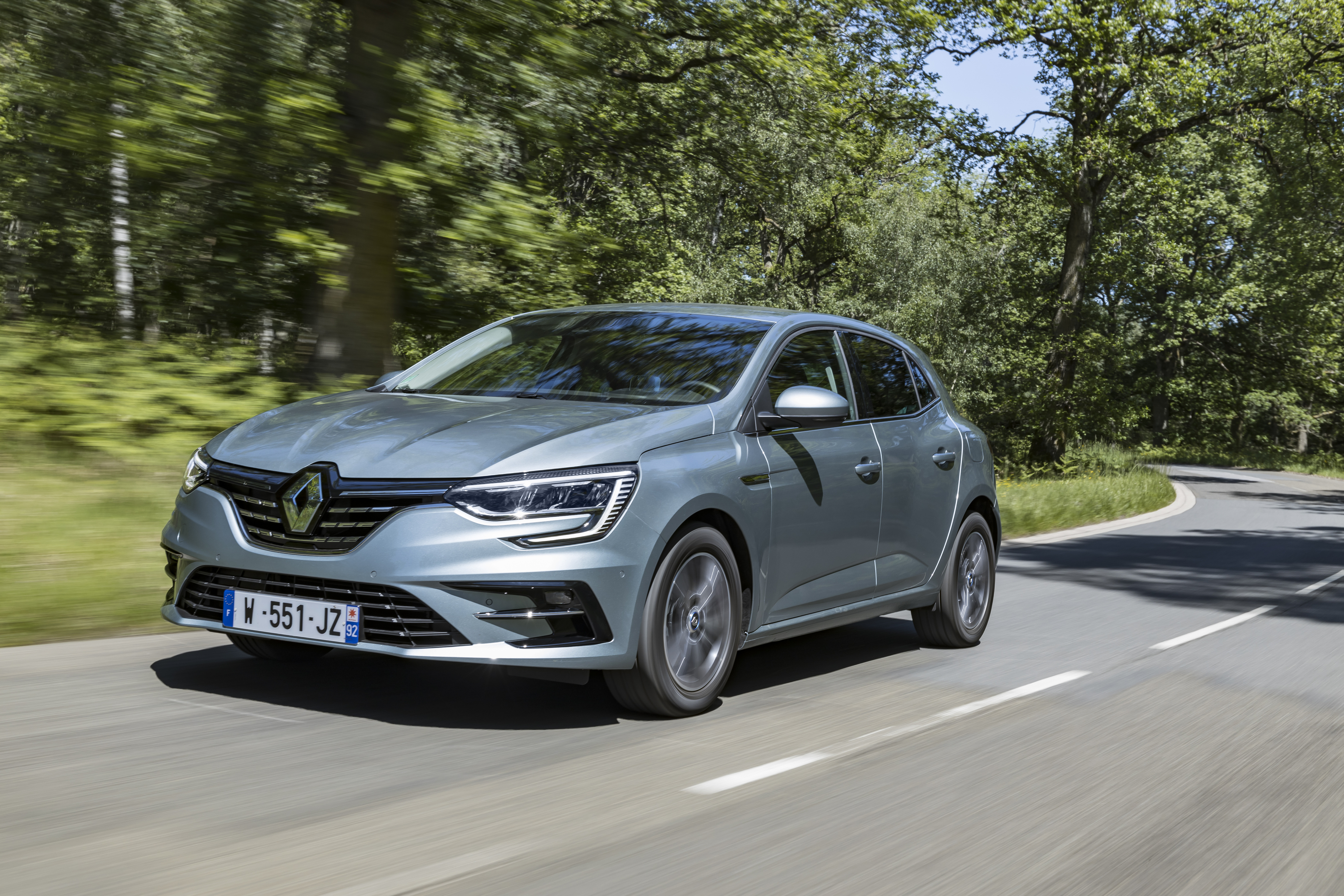 2021 Renault Mégane E-TECH Plug-in Hybrid driving on road HD Wallpaper