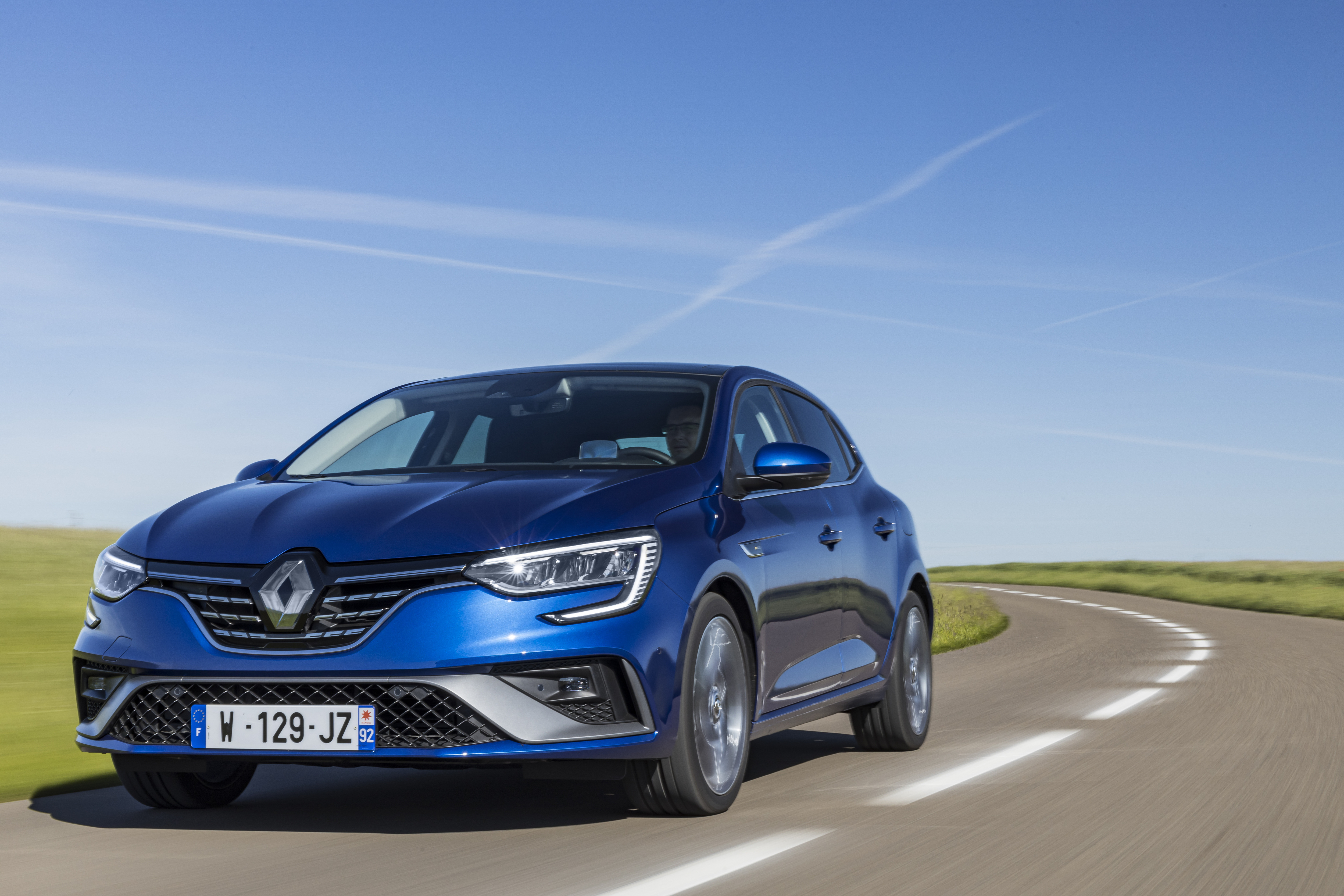Blue 2021 Renault Mégane E-TECH Plug-in Hybrid R.S. Line HD Wallpaper
