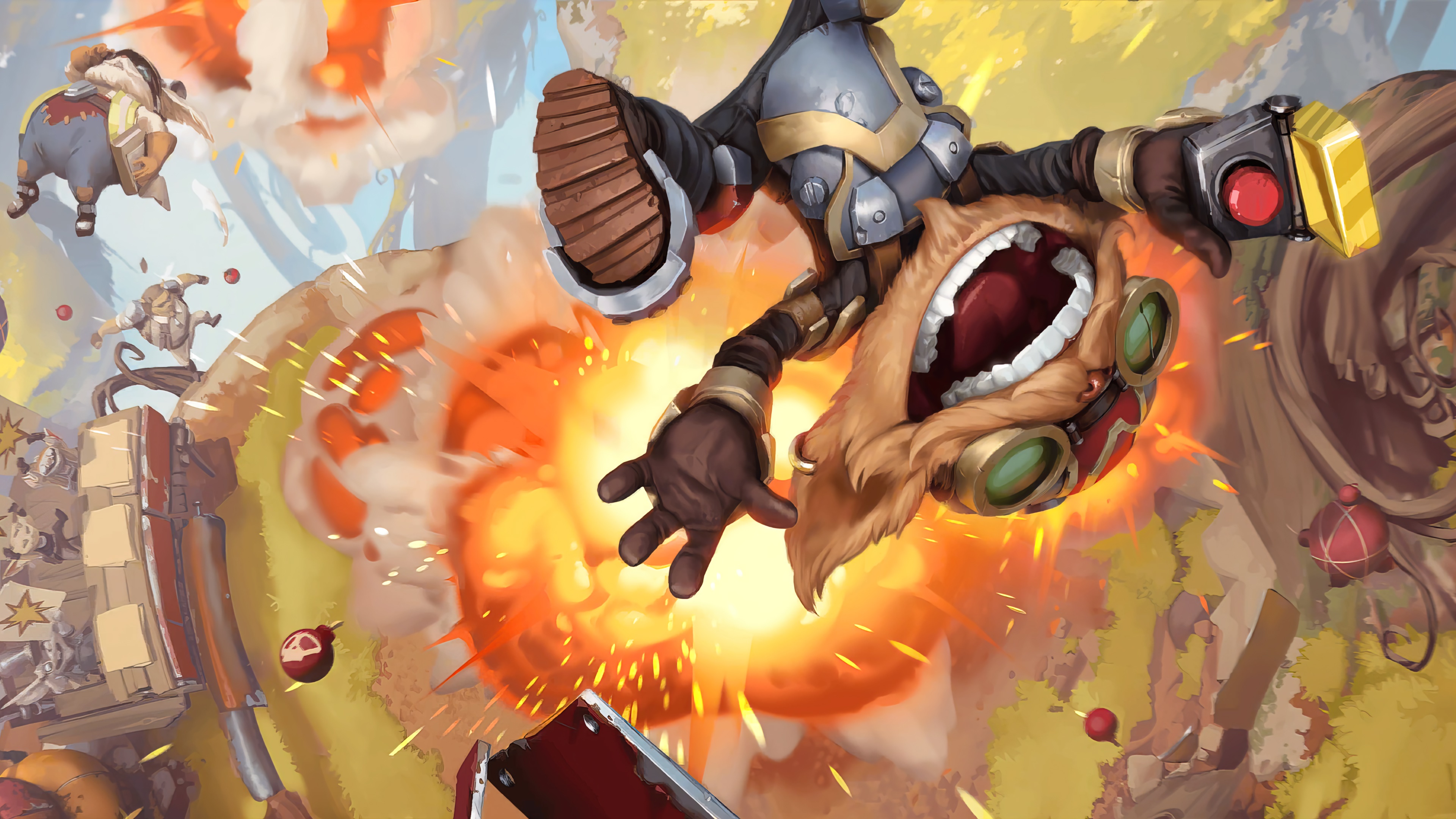 Ziggs from League of Legends in 4K HD Wallpaper