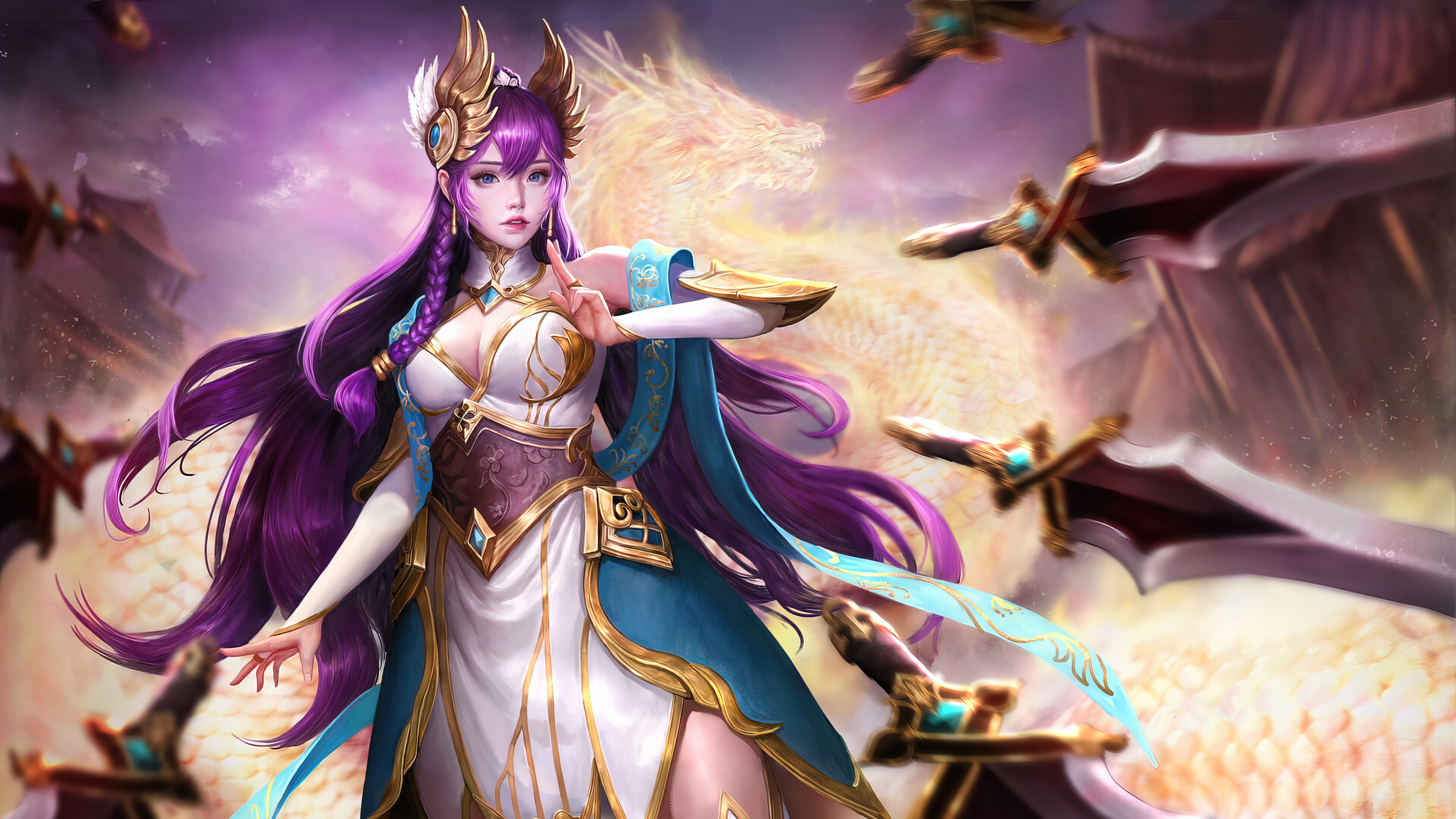 Irelia from League of Legends 4K HD Wallpaper