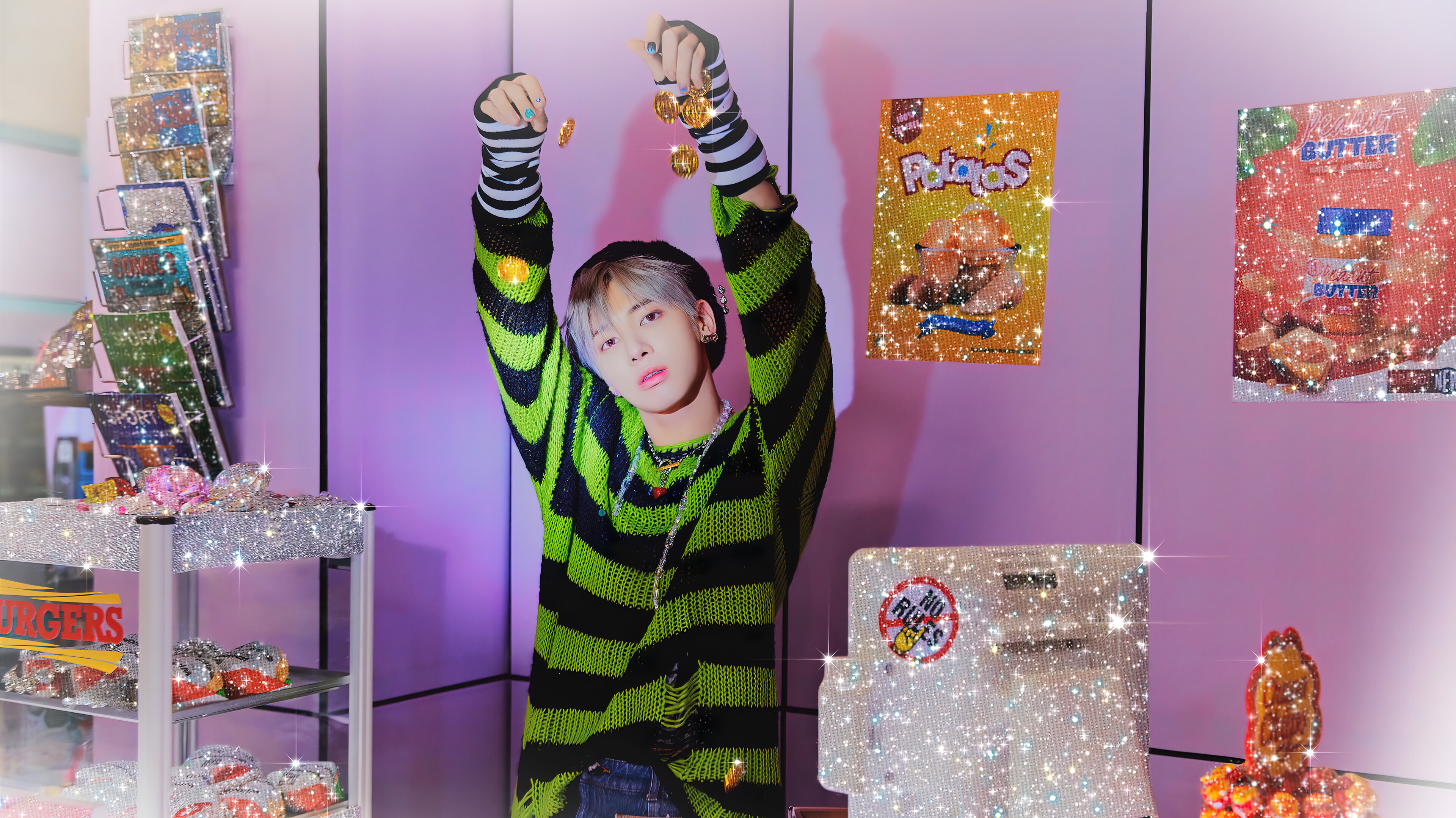 Taehyun from Tomorrow X Together in Loser=Lover concept HD Wallpaper