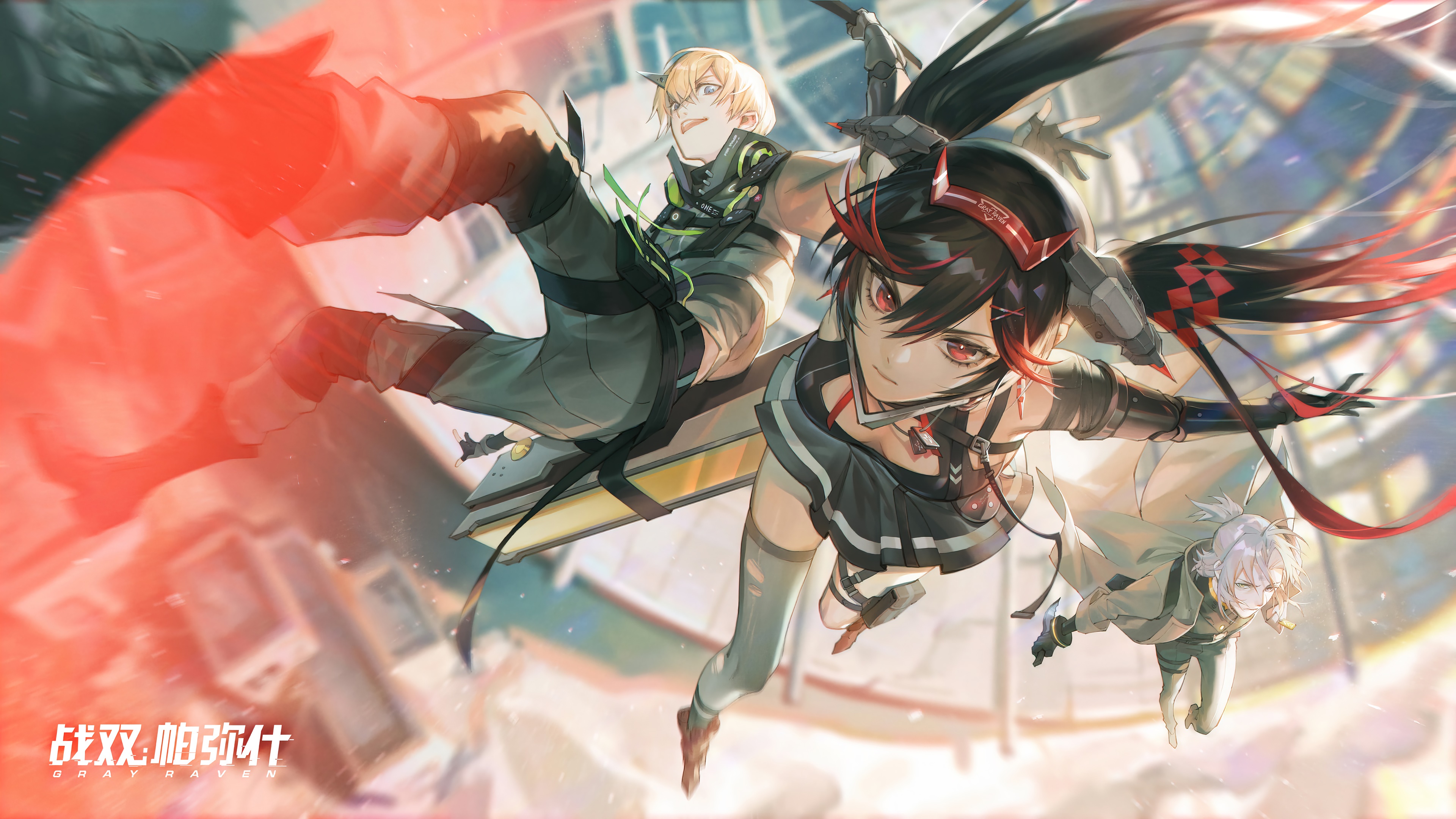 Lucia and companions from Punishing Gray Raven in 4K HD Wallpaper