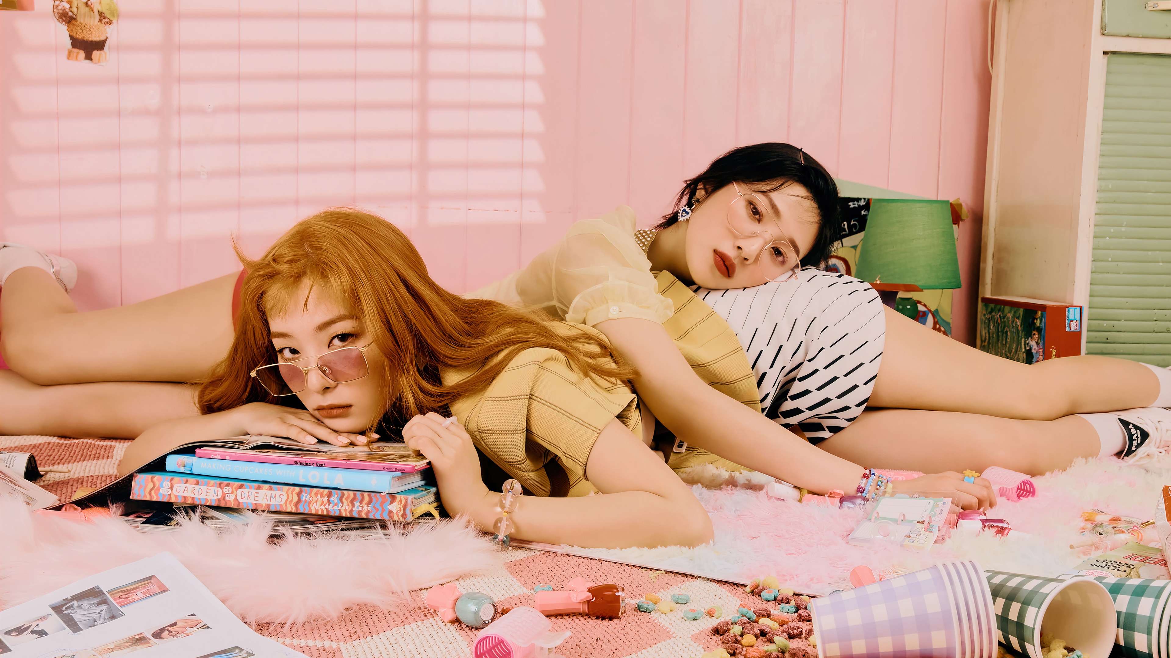 Red Velvet's Seulgi and Joy in Queendom 4K HD Wallpaper
