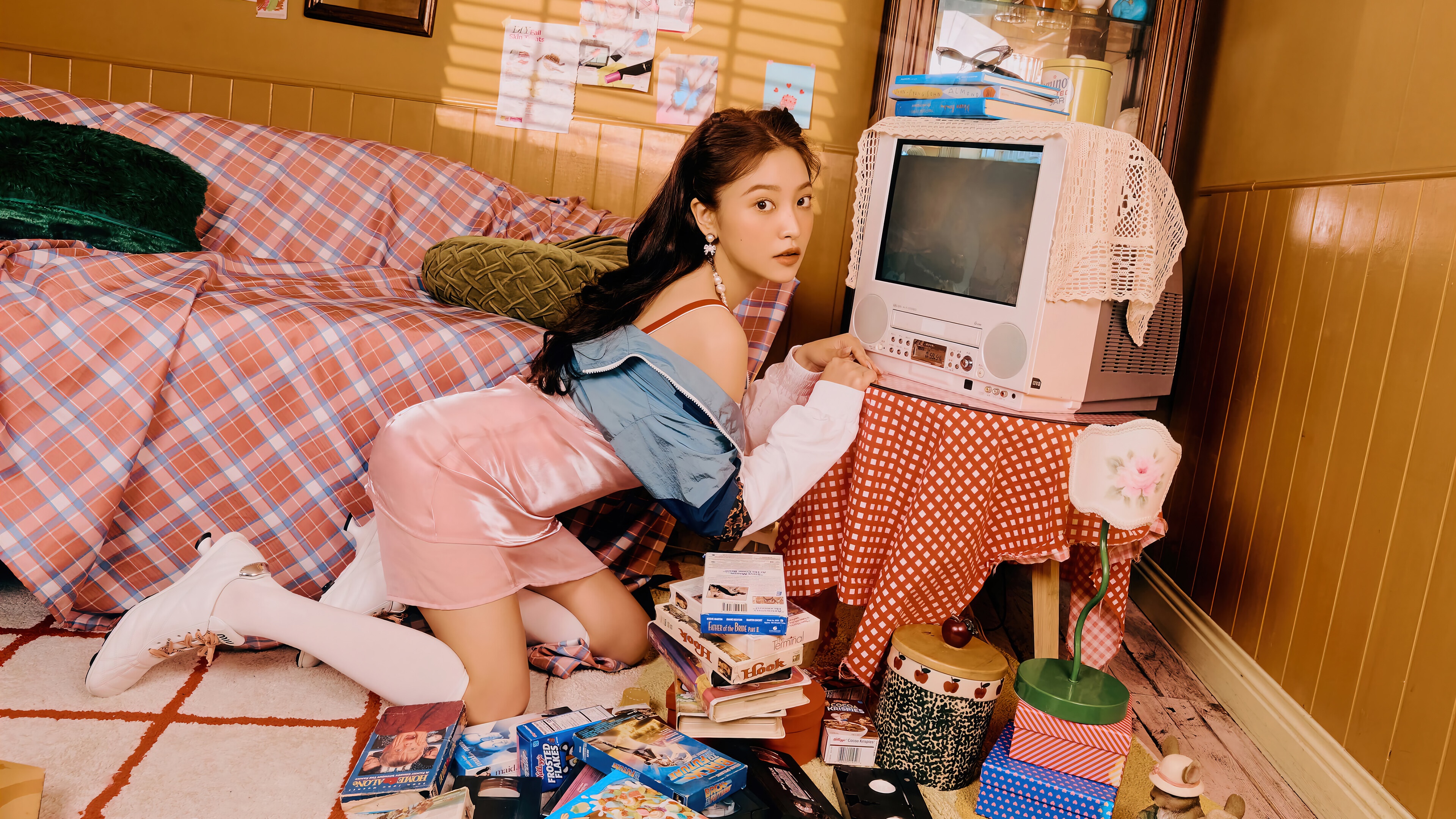 Yeri from Red Velvet in a retro room HD Wallpaper