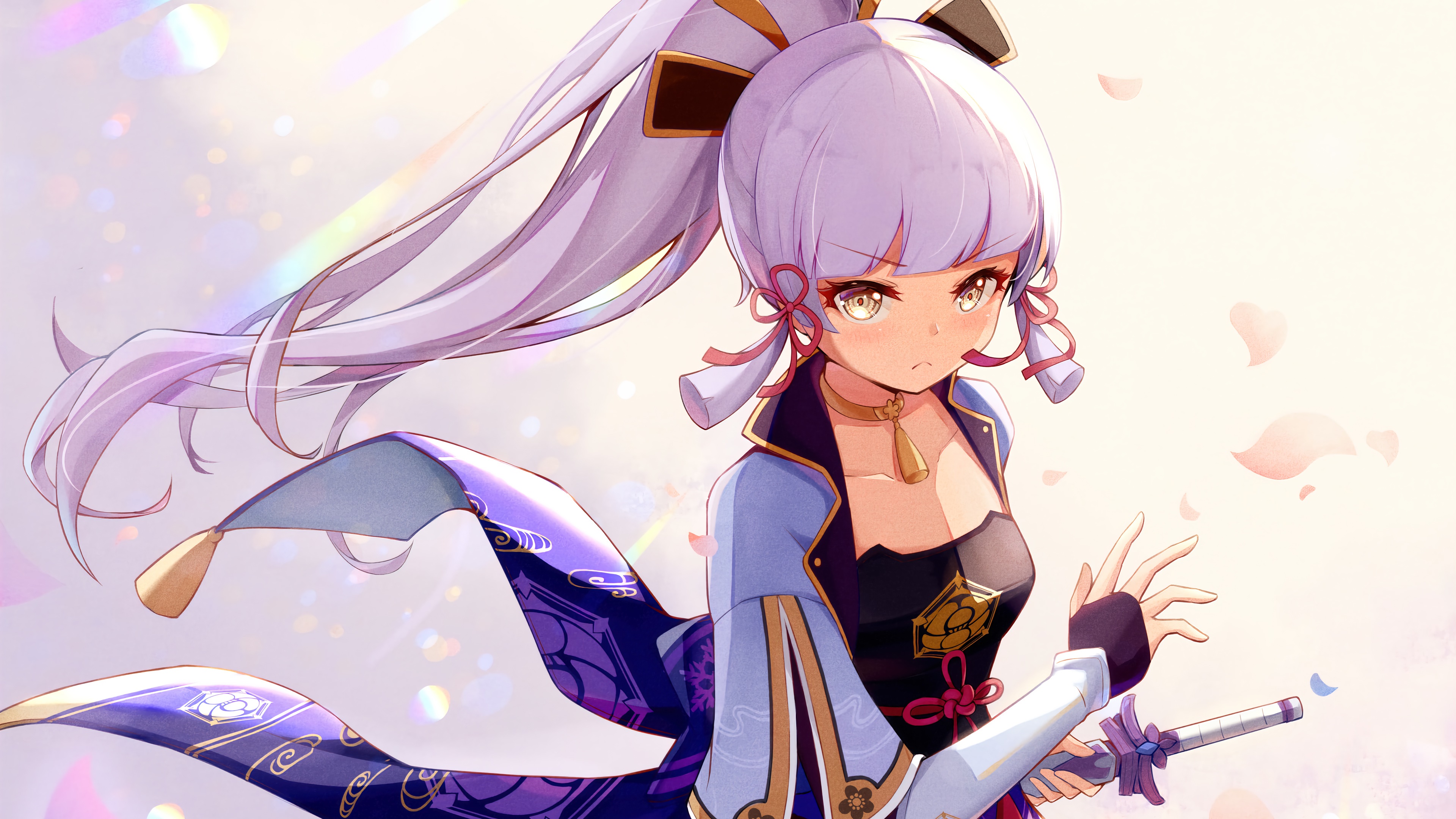 Kamisato Ayaka from Genshin Impact HD Wallpaper