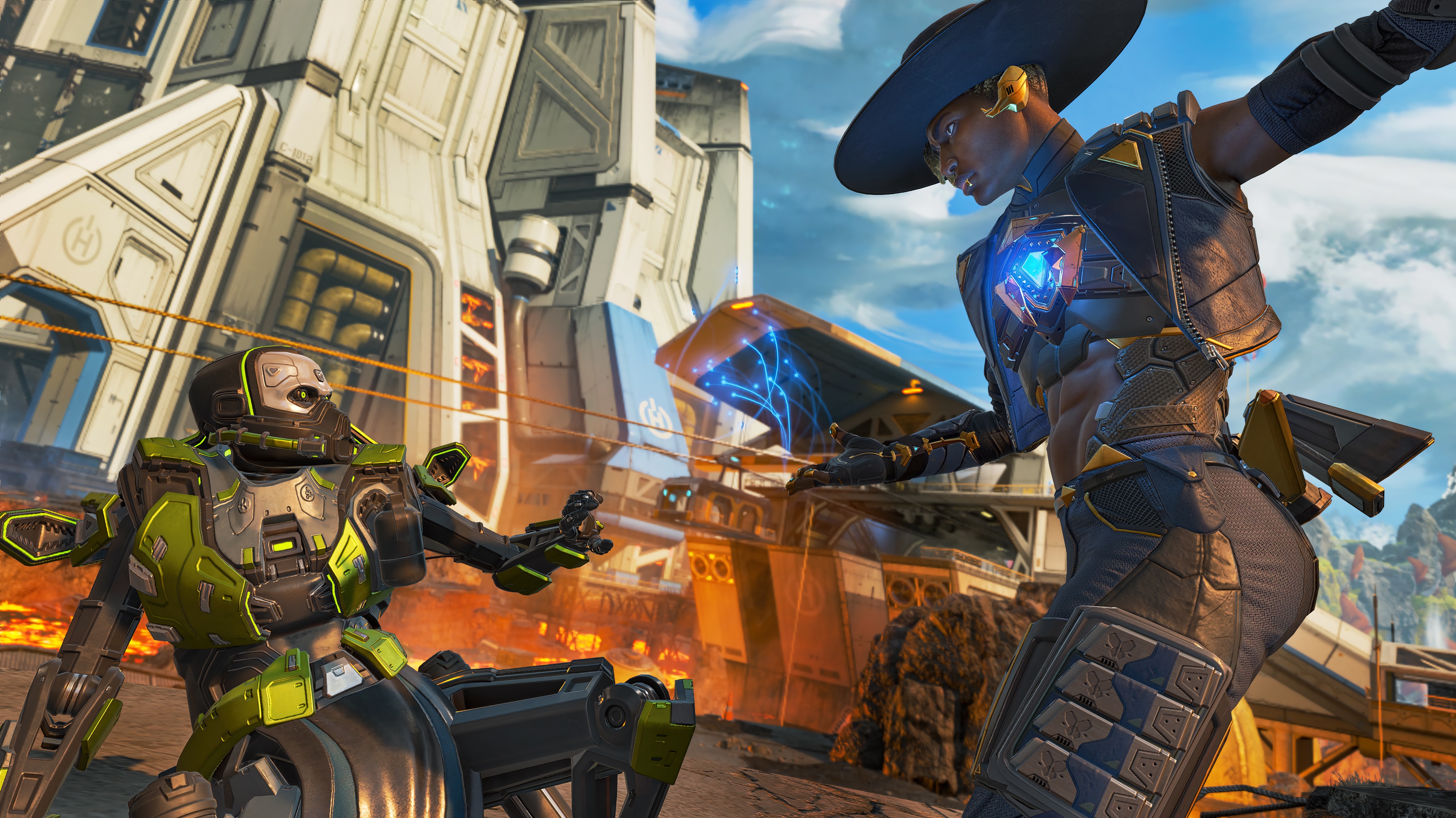 Seer and Caustic from Apex Legends in 4K HD Wallpaper