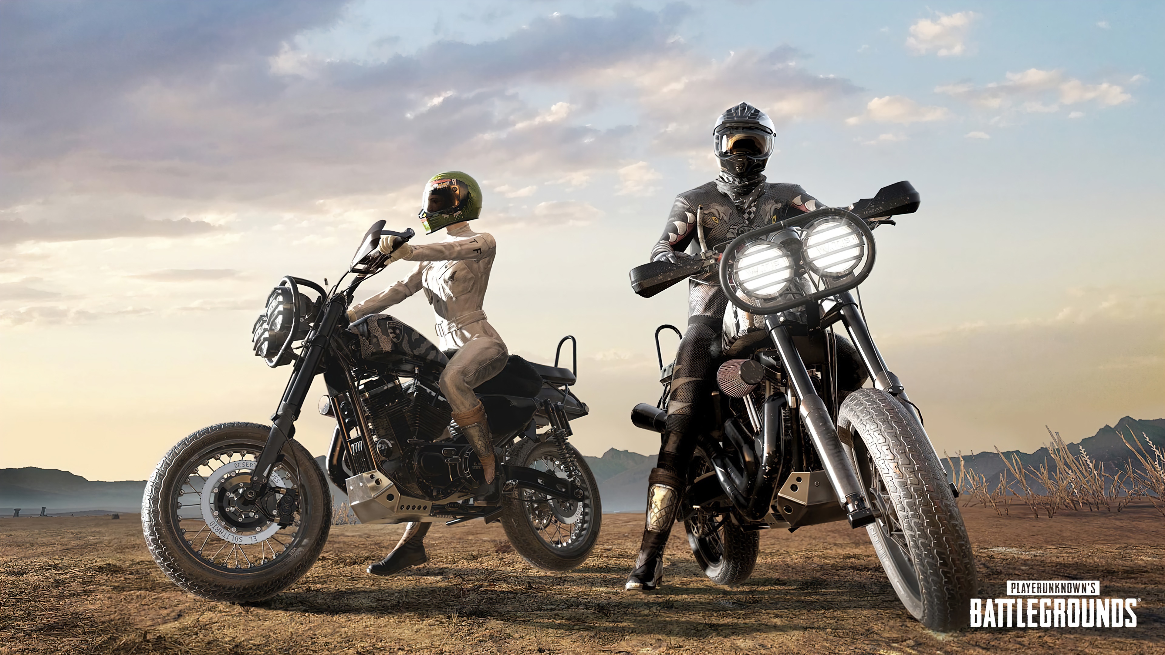 PlayerUnknown's Battlegrounds El Solitario Motorcycle Skins 4K HD Wallpaper