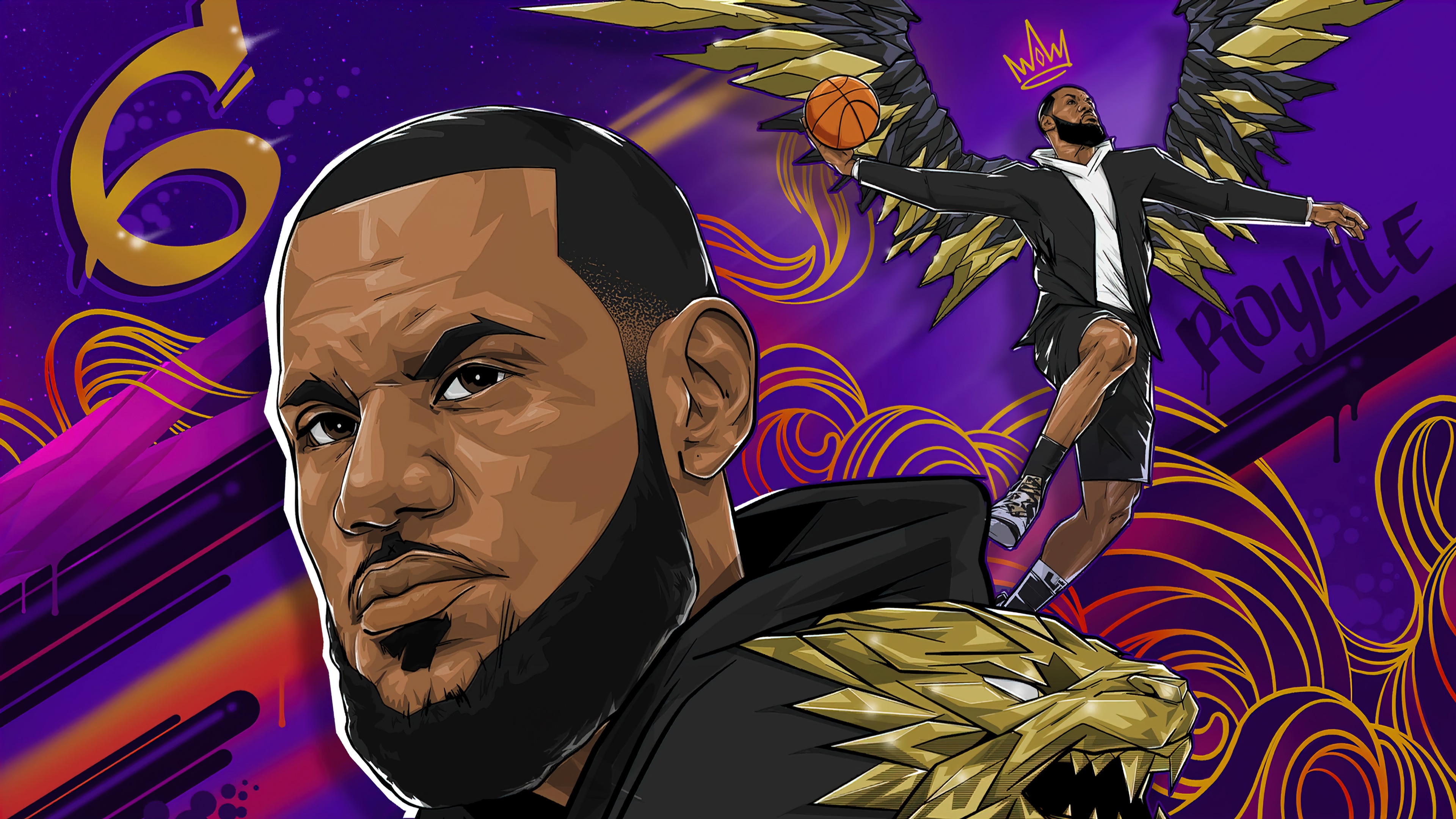 LeBron James from Fortnite Battle Royale 4K HD Wallpaper