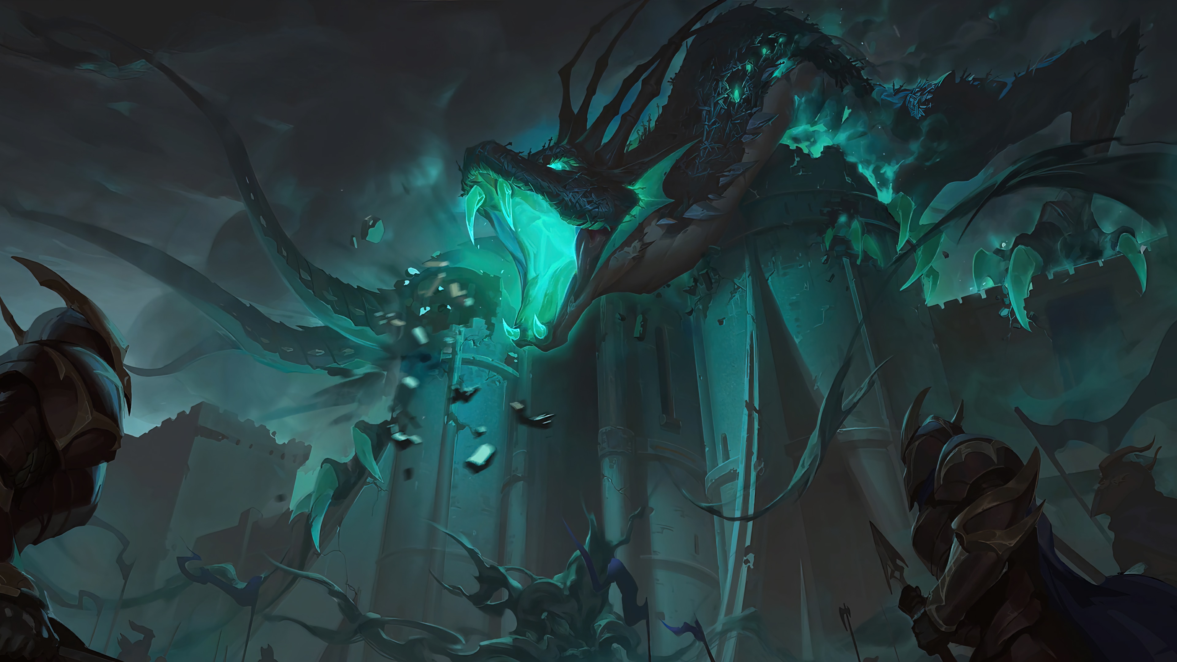 Crawling Viperwyrm from Legends of Runeterra 4K HD Wallpaper