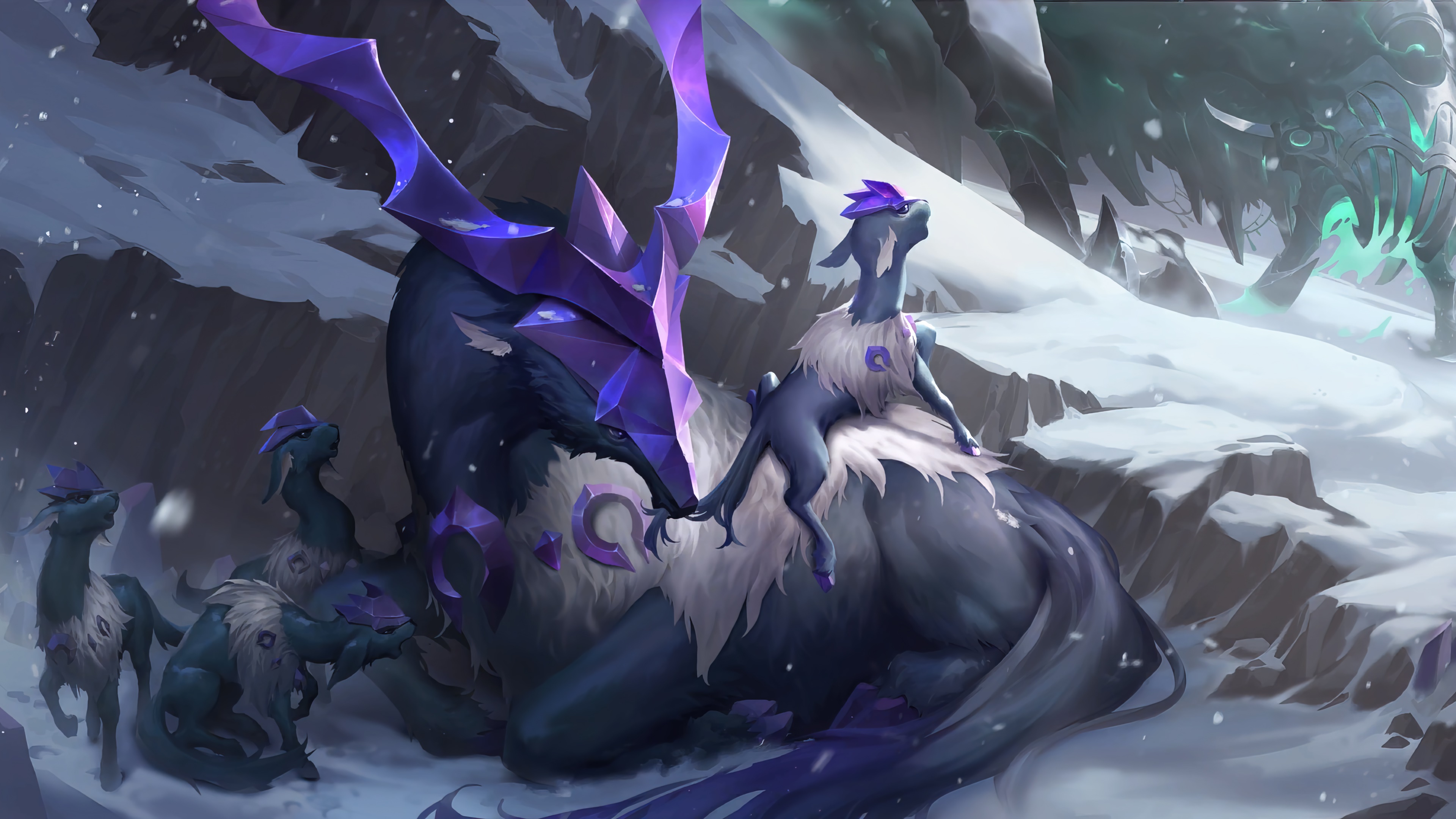 Frightened Ibex from Legends of Runeterra 4K HD Wallpaper