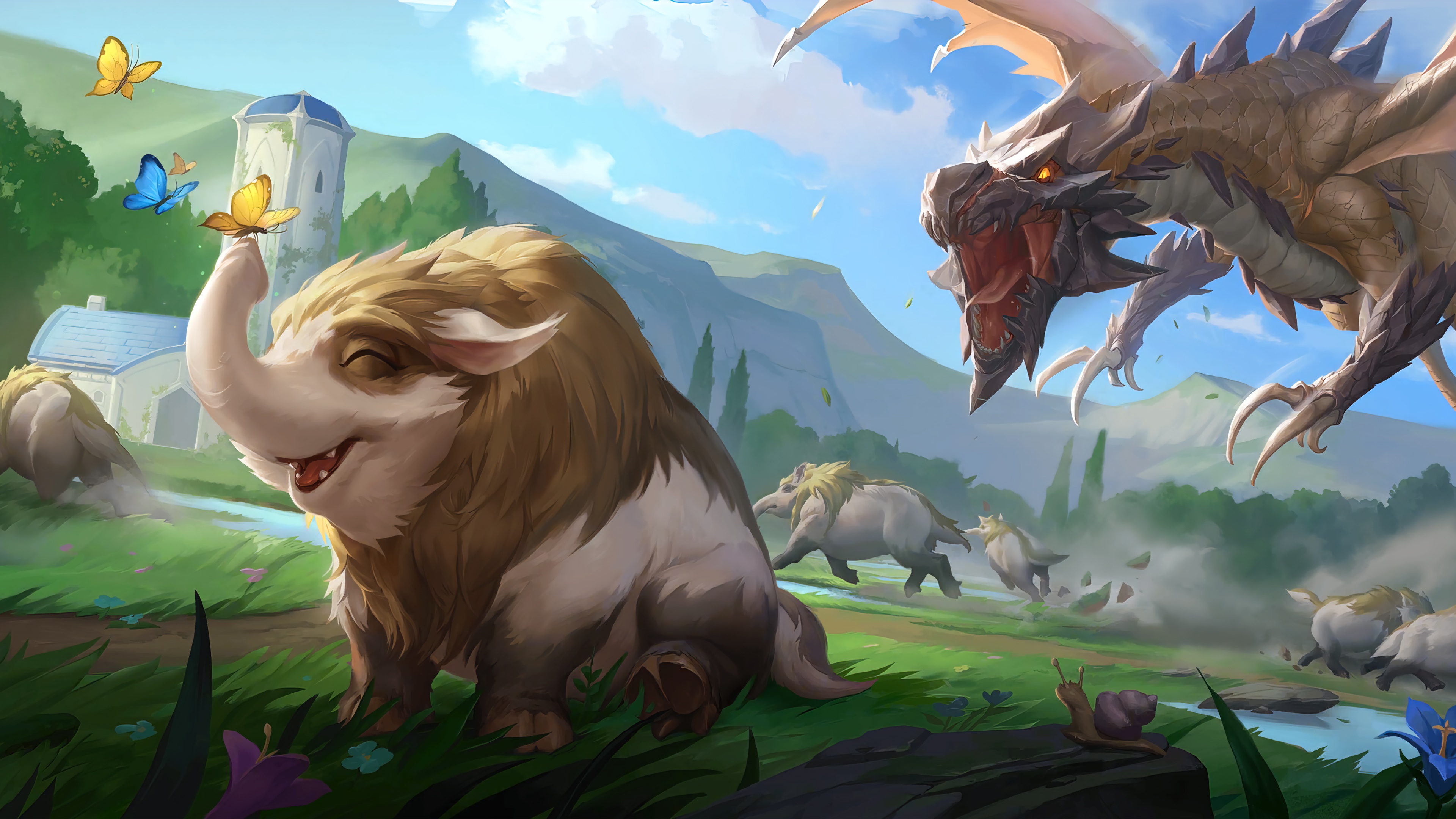 Dragon Chow from Legends of Runeterra 4K HD Wallpaper