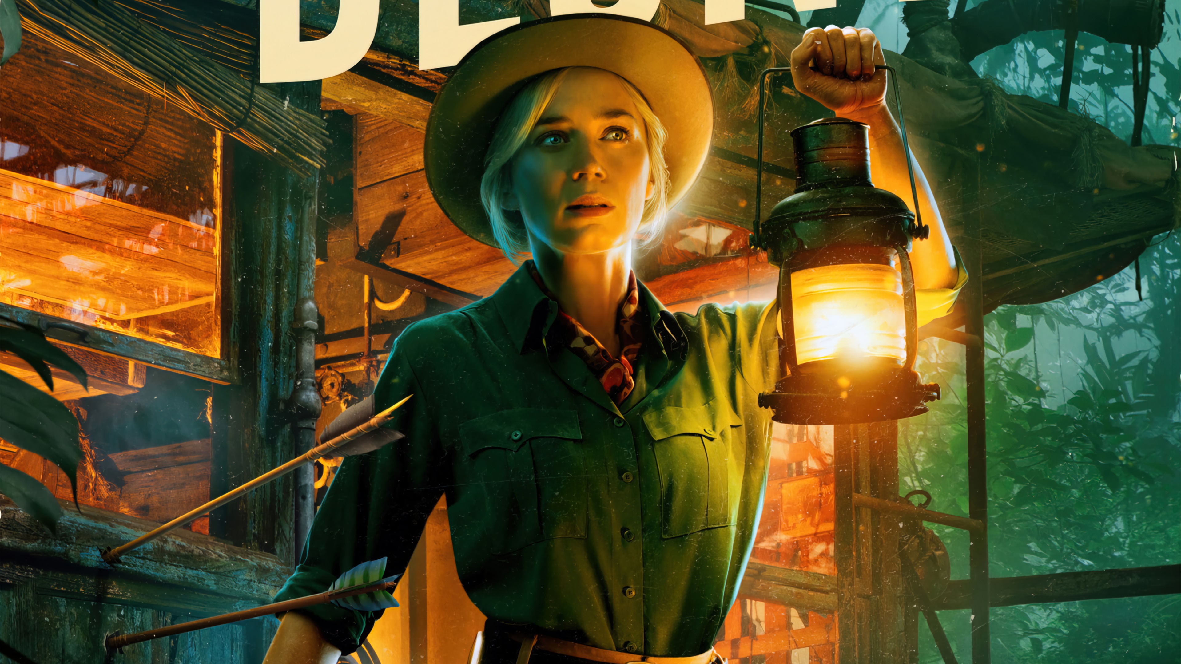 Emily Blunt in Jungle Cruise 4K HD Wallpaper