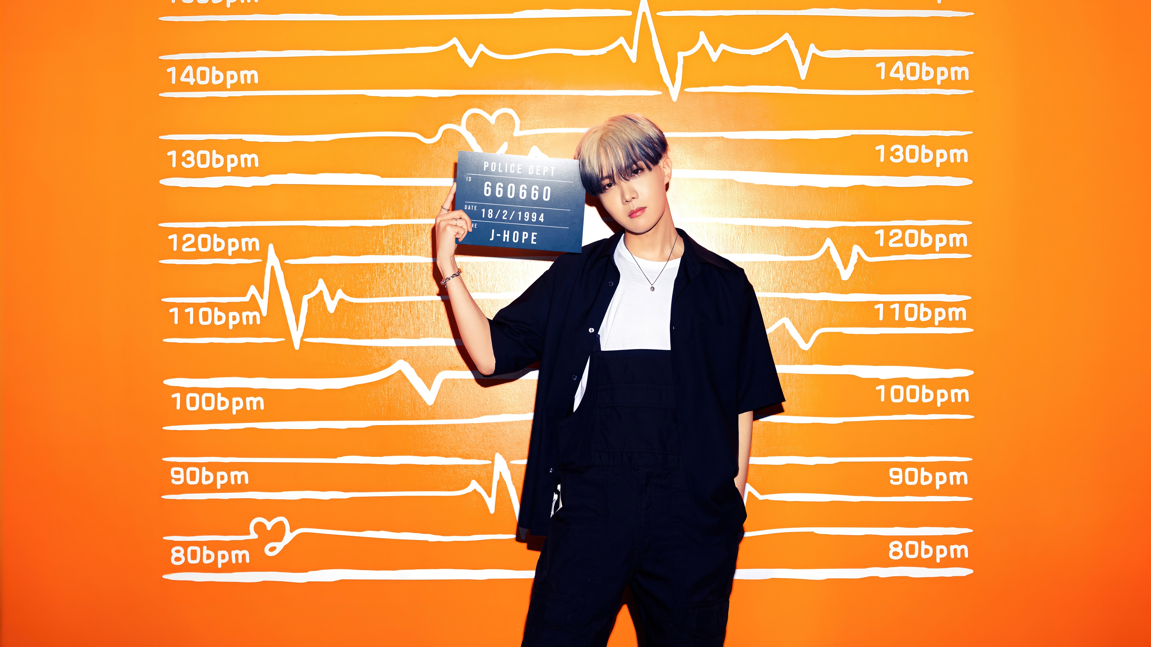 J-Hope from BTS Mugshot Photo 4K HD Wallpaper