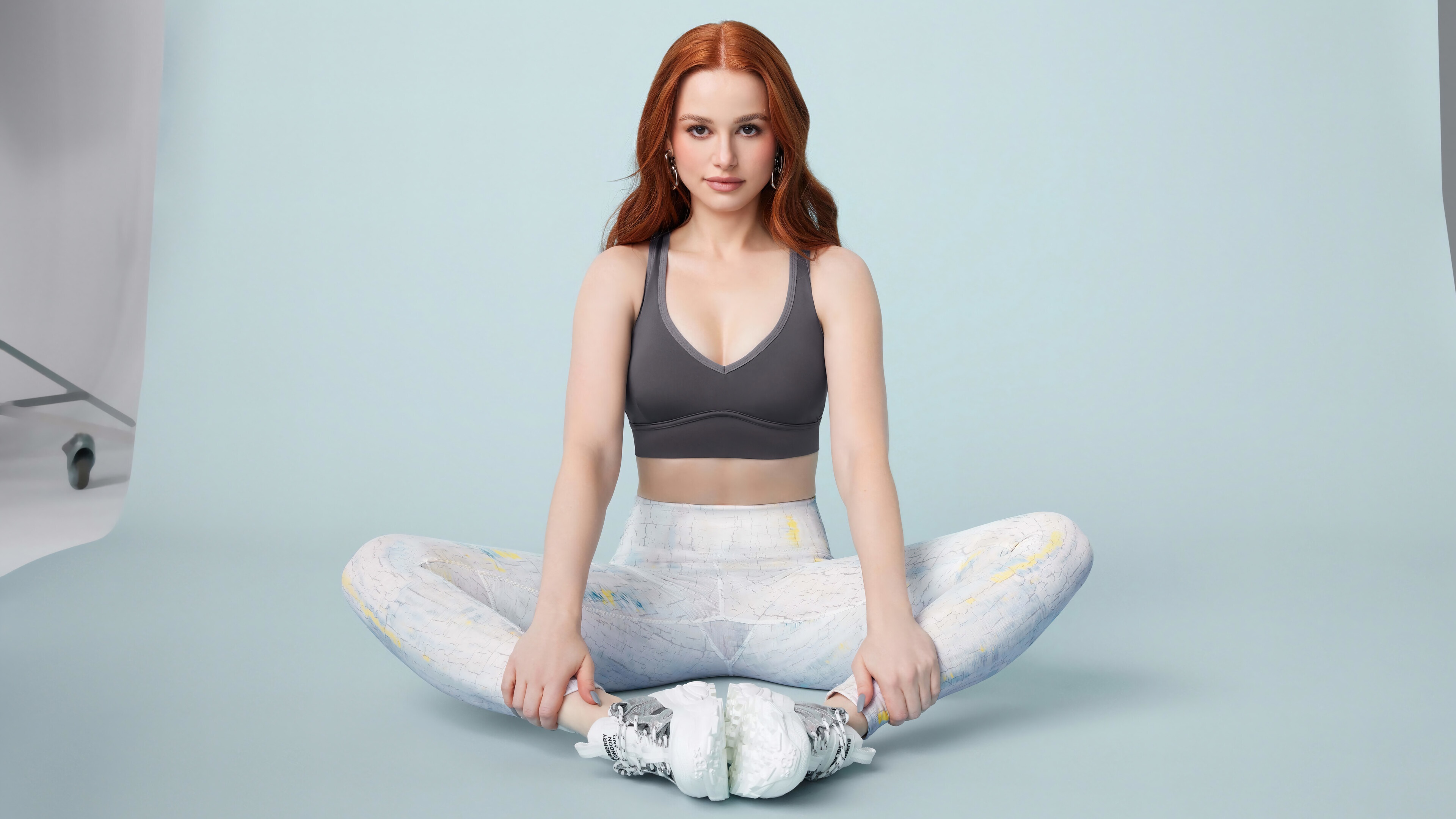 Madelaine Petsch in workout attire HD Wallpaper