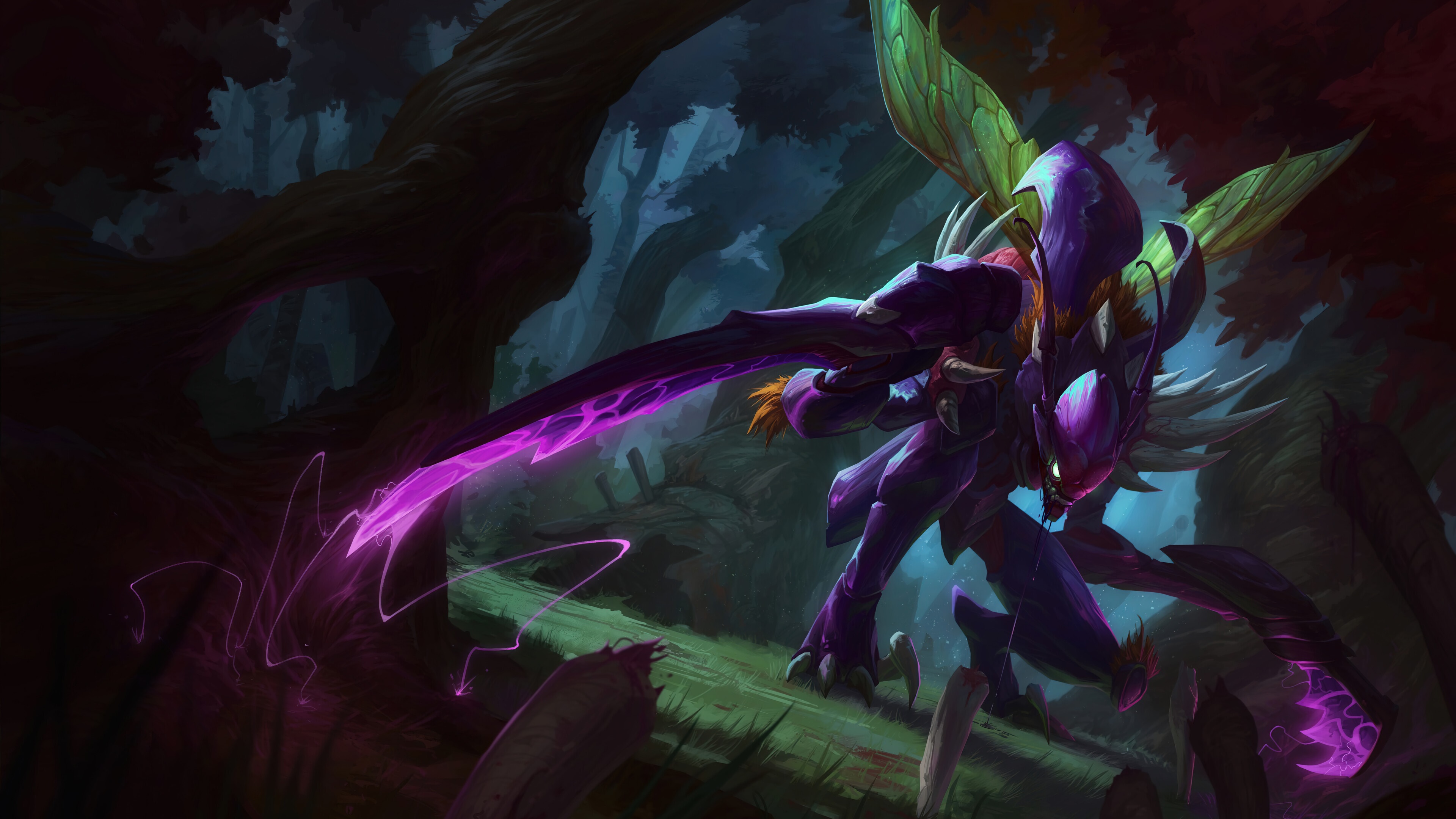 Kha'Zix from League of Legends Wild Rift 4K HD Wallpaper