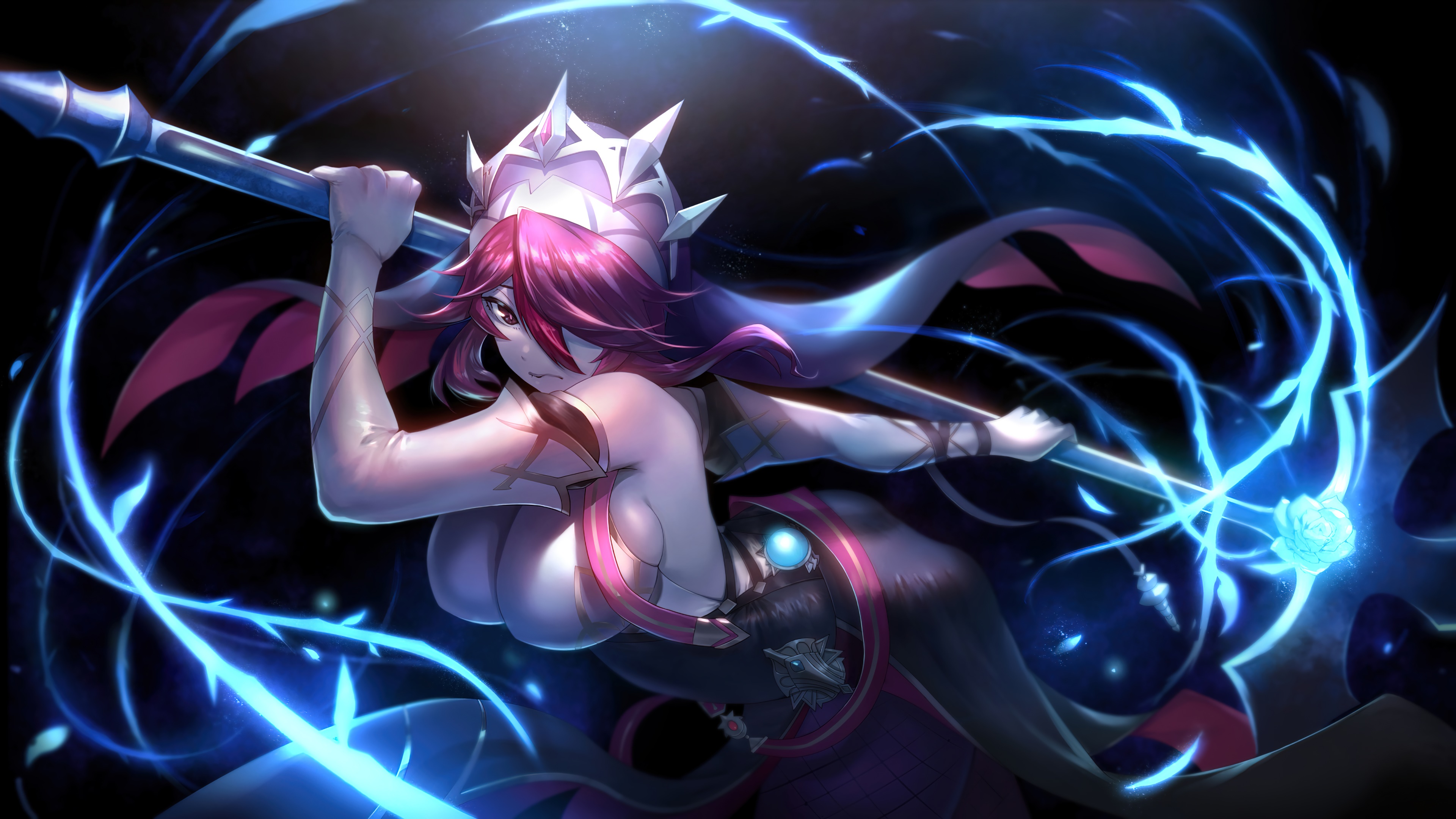 Rosaria from Genshin Impact 4K HD Wallpaper