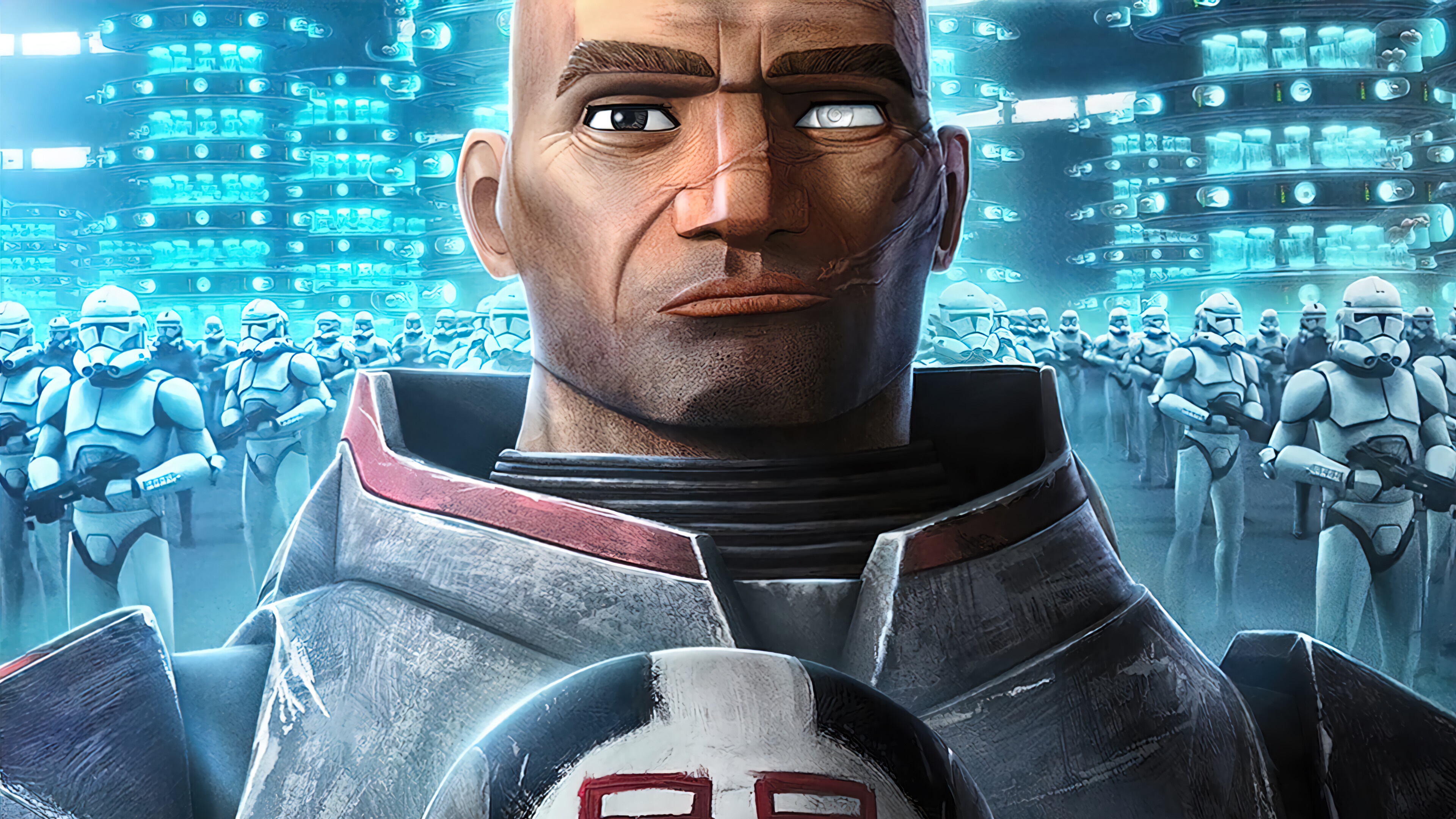 Wrecker from The Bad Batch with clone troopers HD Wallpaper