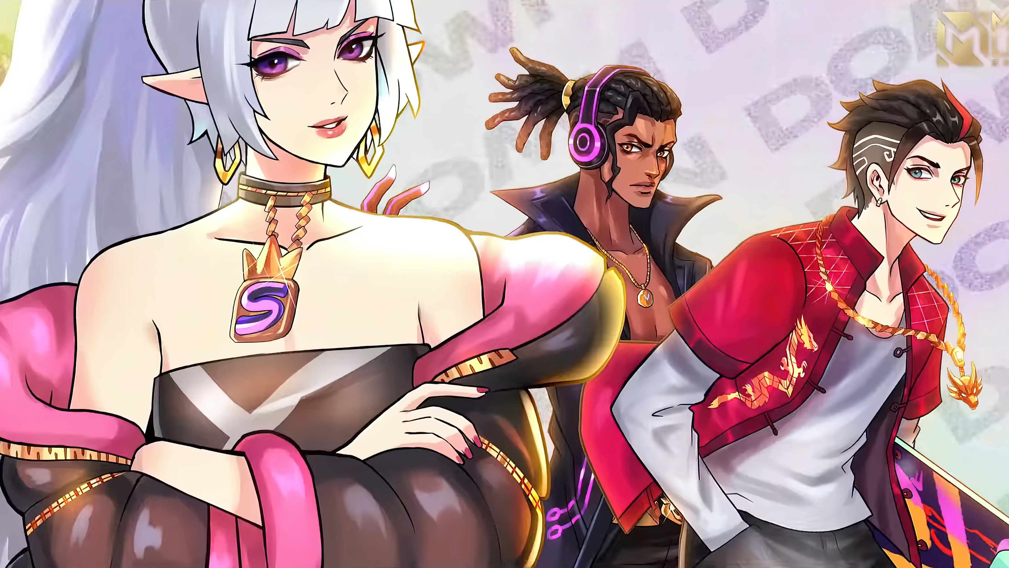 Selena and Chou from Mobile Legends in 4K HD Wallpaper