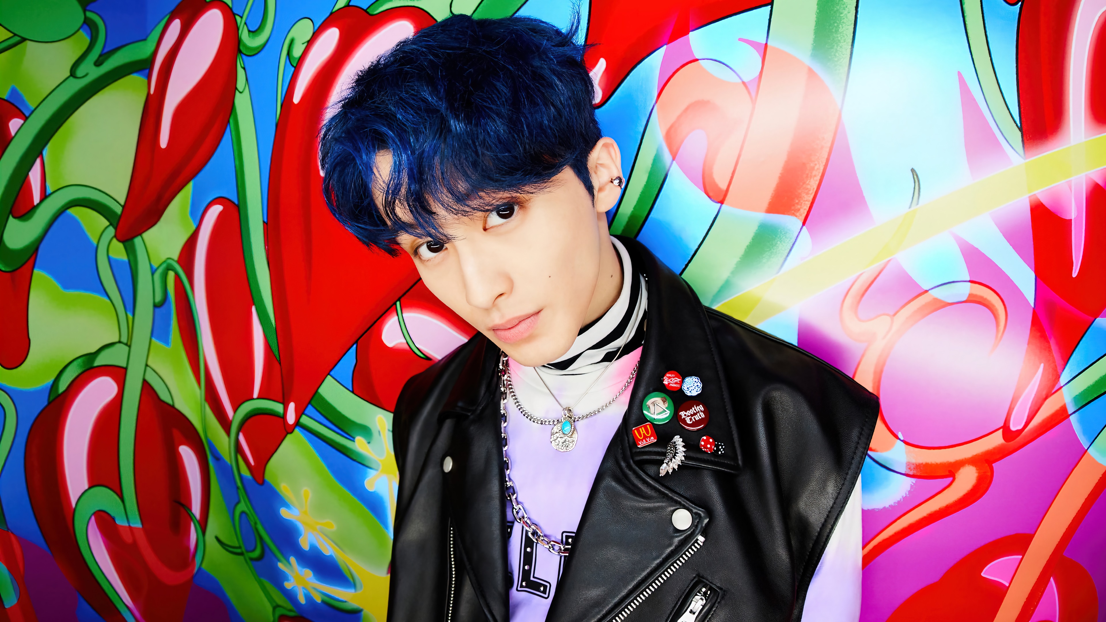Mark from NCT Dream Hot Sauce 4K HD Wallpaper
