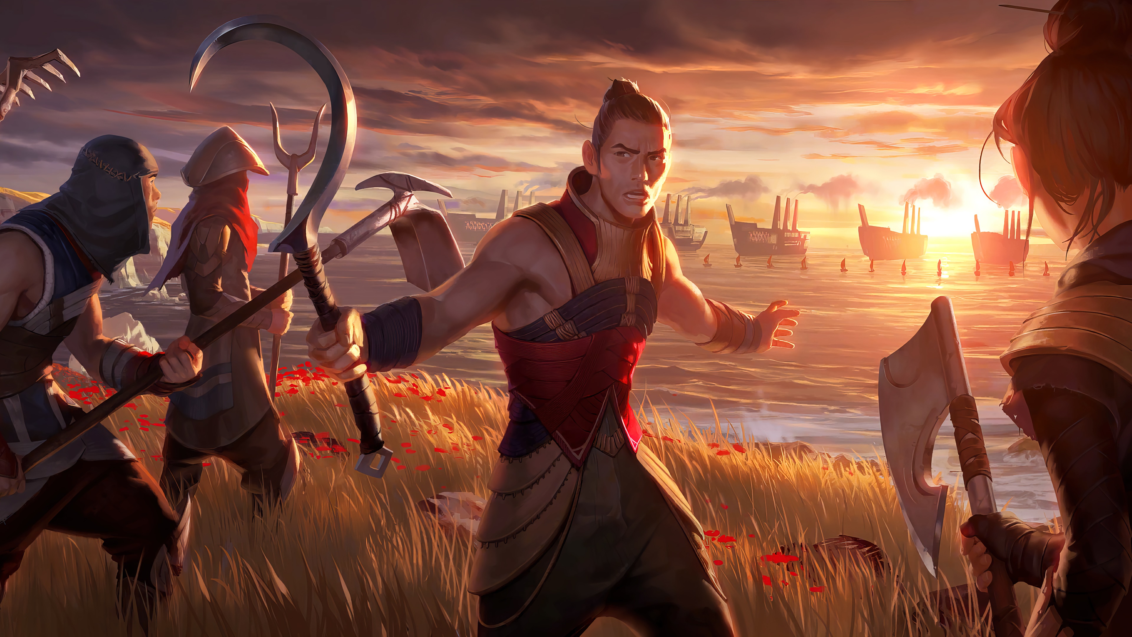 Legends of Runeterra Coastal Defender 4K HD Wallpaper