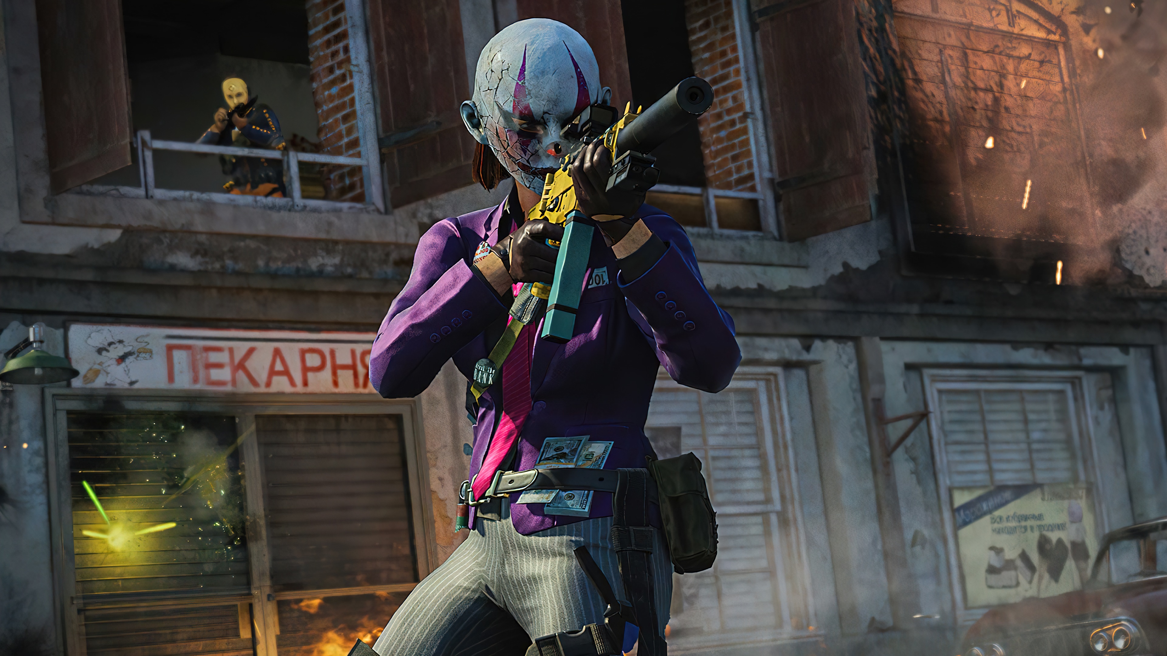 Clown operator with gun in Call of Duty: Black Ops Cold War HD Wallpaper