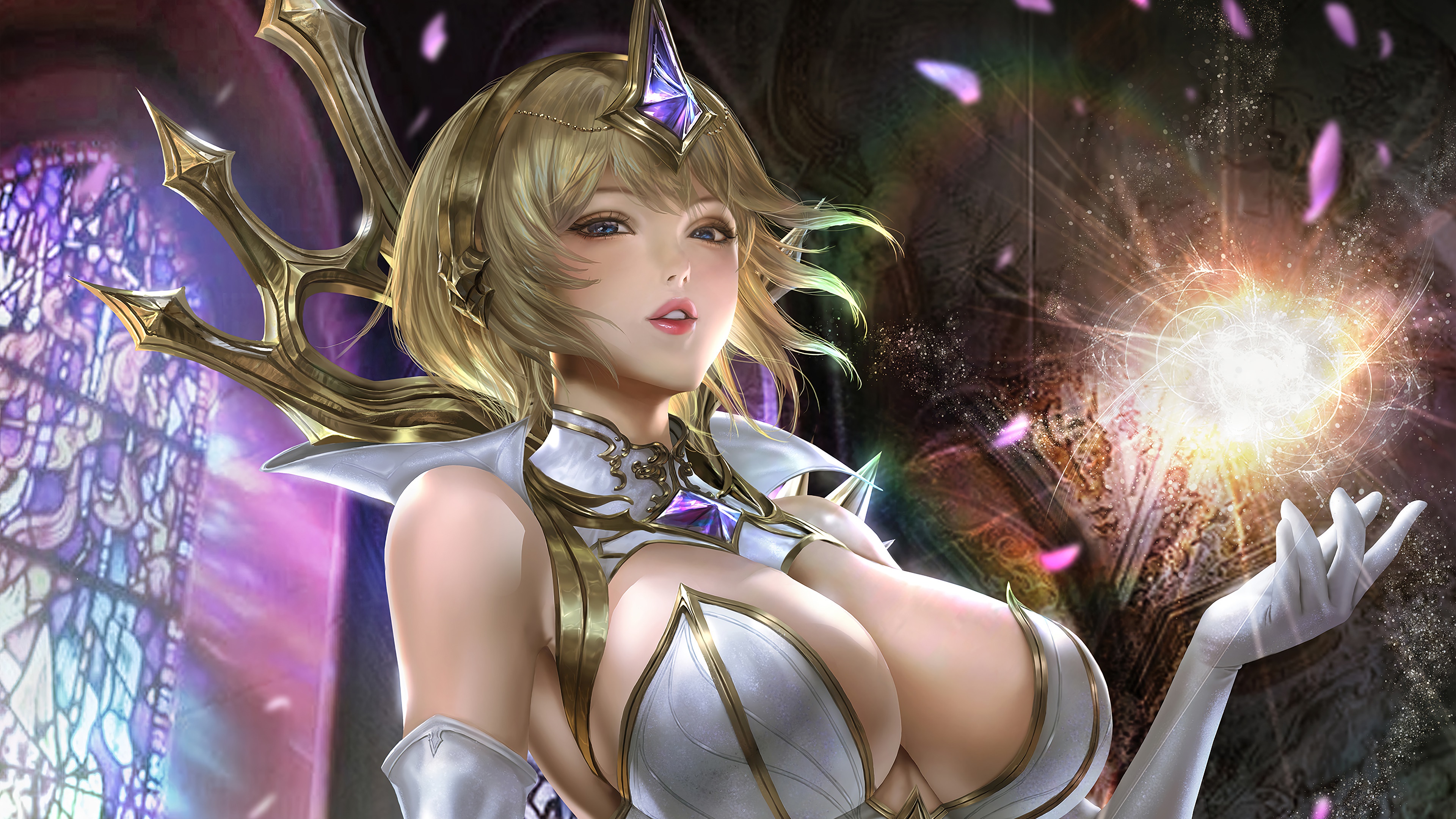 Lux from League of Legends 4K HD Wallpaper